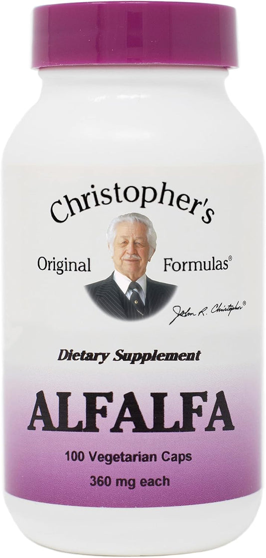 Dr. Christopher's Original Formulas Alfalfa Leaves 100 VCaps - Herbal Supplement