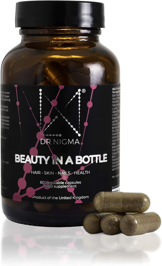 Dr. Nigma Hair, Skin, and Nails Supplement - Beauty in a Bottle, 60 Capsules