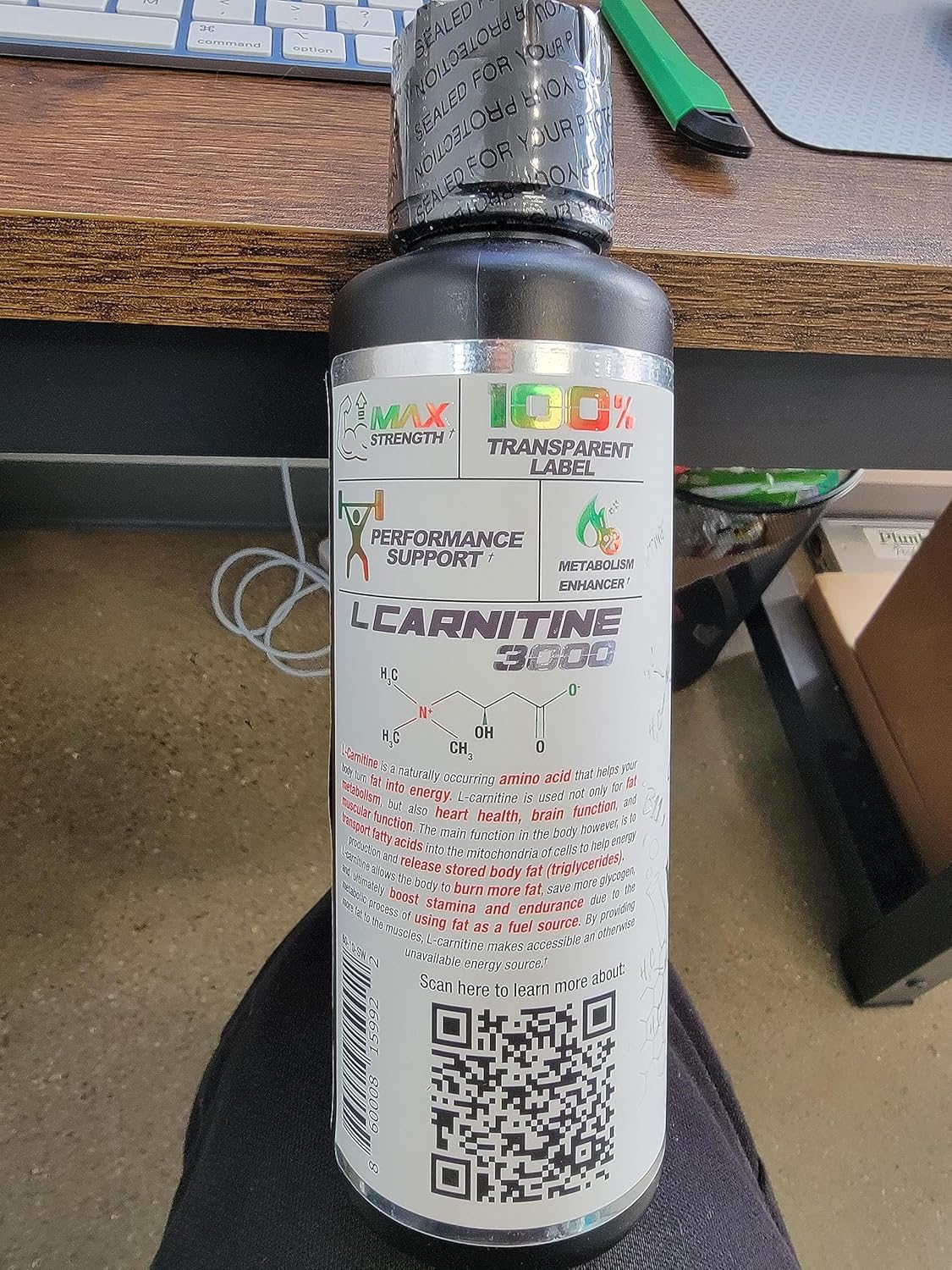 Dragon Pharma L-Carnitine 3000: Amino Acid Energy Supplement for Increased Workout Performance, Appetite Control - Sour Watermelon, 32 Servings