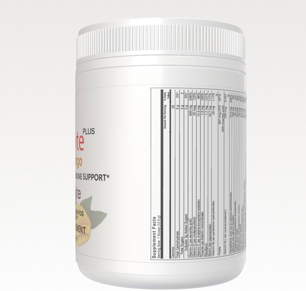 DrStellaMD CoviLyte Peach Mango - Electrolyte & Energy Drink, 30 Servings