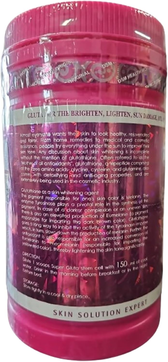 DSM Health Worldwide Phyto Gluta White Glitter L-Glutathione Plus Gluta Berry Skin Whitening Supplement 26.4oz