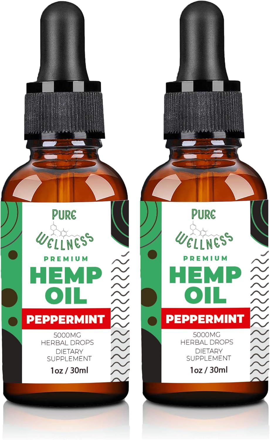 Earth First Botanicals Organic metabolism booster Seed Oil Drops - Peppermint Flavor for Cognitive Function - 5,000mg 2-Pack - Omega 3 6 9 - Non-GMO, Vegan