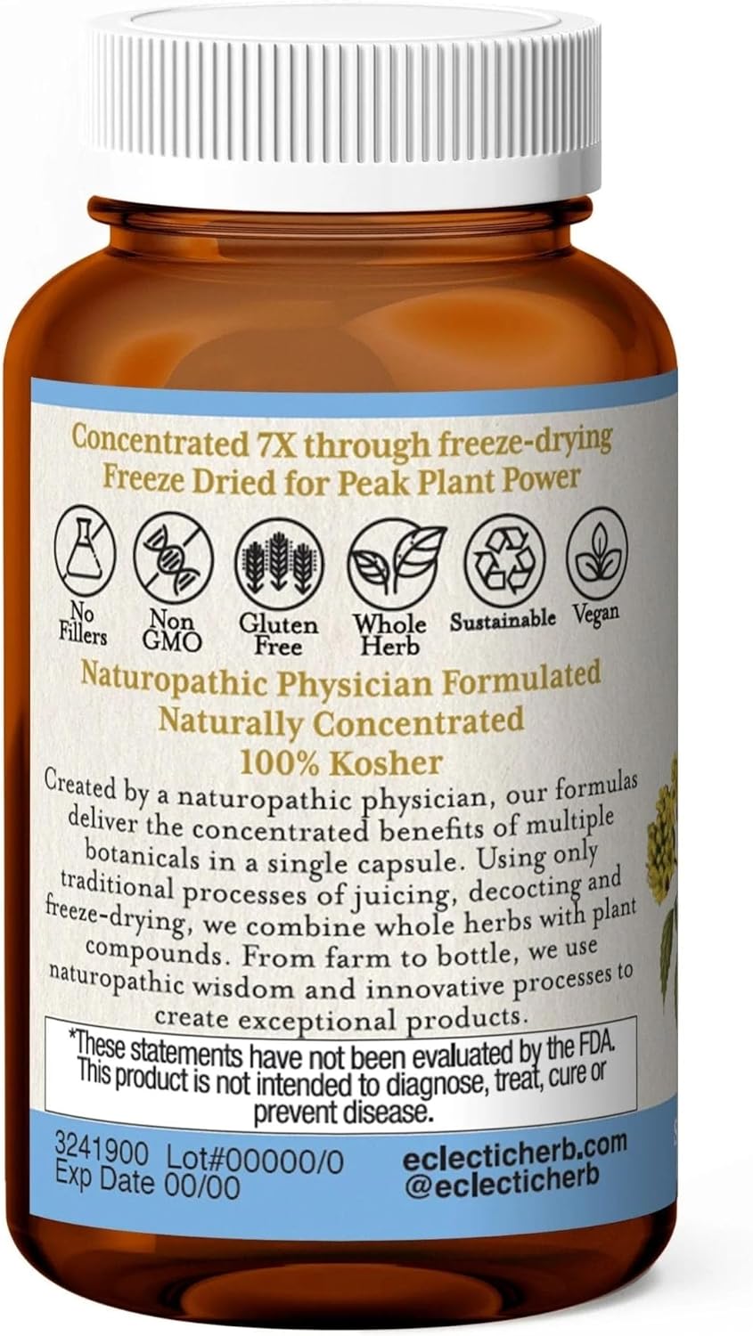 Eclectic Institute Adrenal Support Formula 45 - Natural Stress Relief Supplement