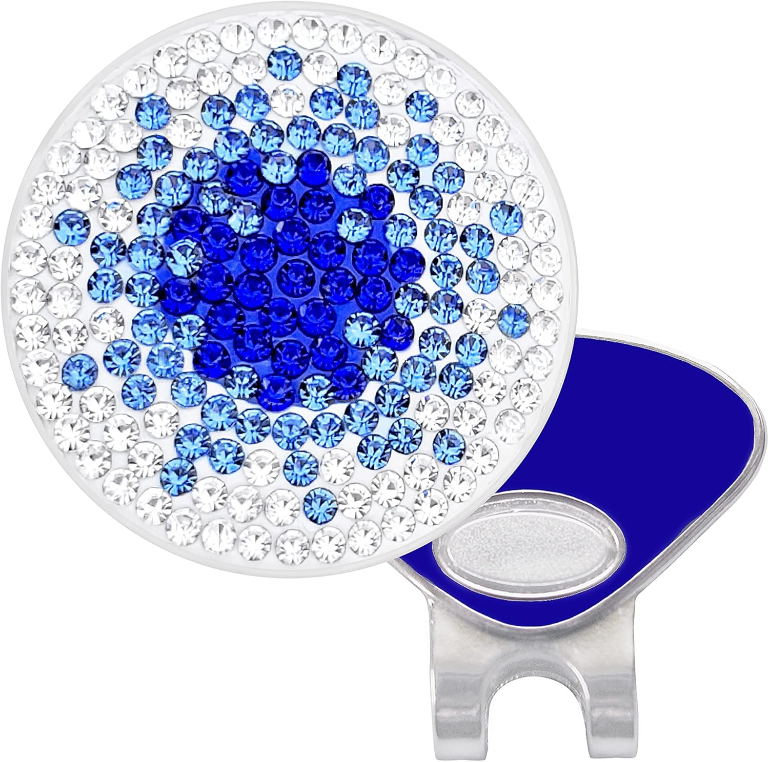 Elegant Navika Paris at Night Crystal Ball Marker with Hat Clip for Golfers