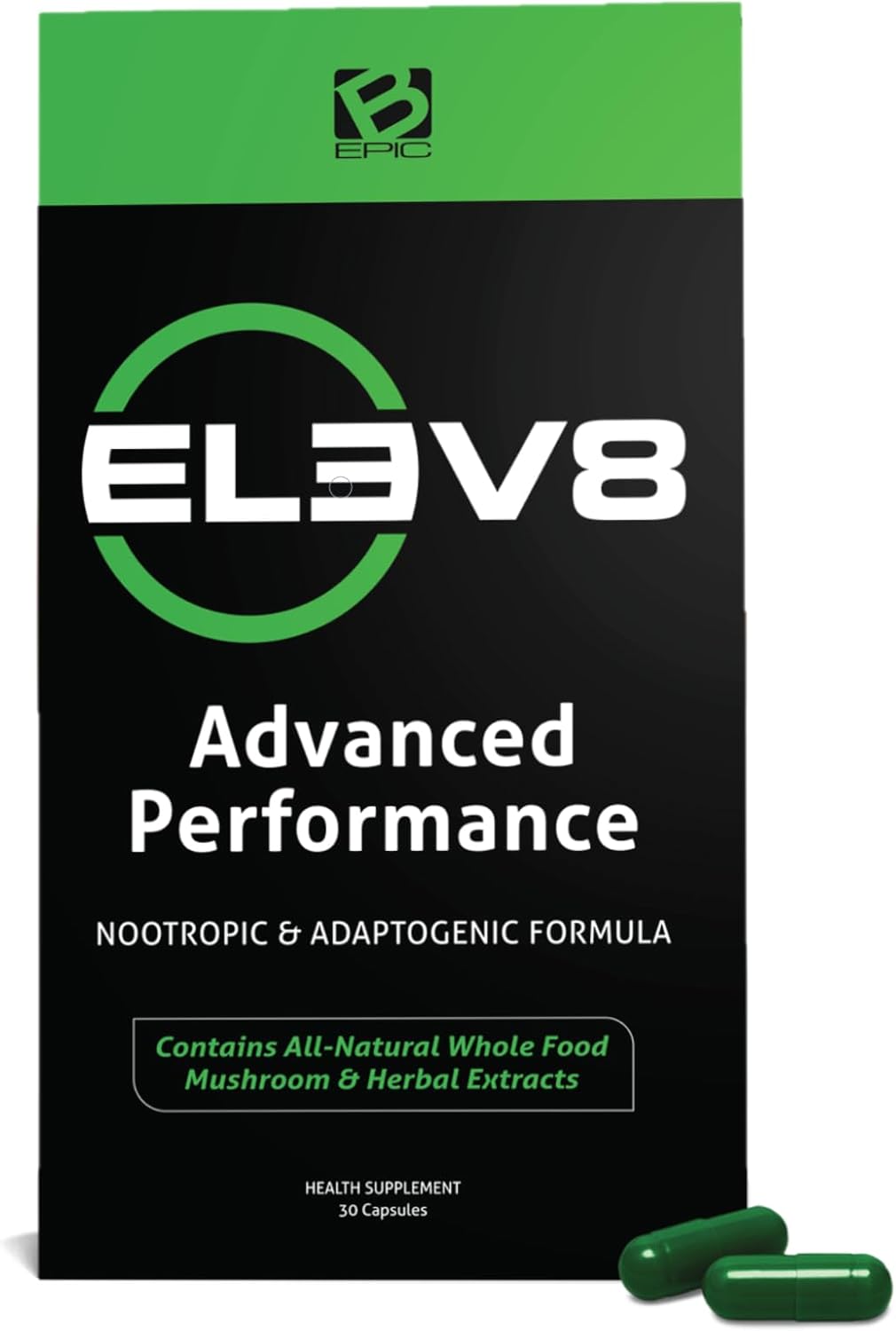Elevate Performance with BEPIC ELEV8 Supplement - 30-Day Supply (30 Capsules) | Discover Ancient Medicinal Secrets for Health & Functionality