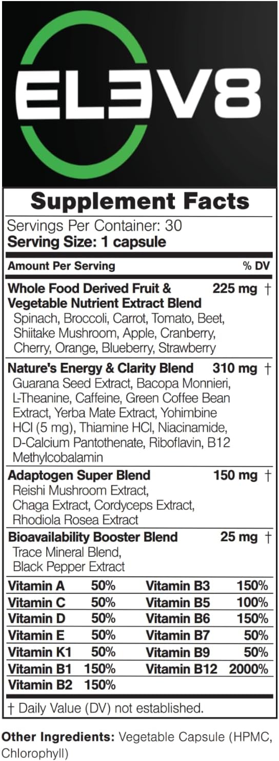 Elevate Performance with BEPIC ELEV8 Supplement - 30-Day Supply (30 Capsules) | Discover Ancient Medicinal Secrets for Health & Functionality