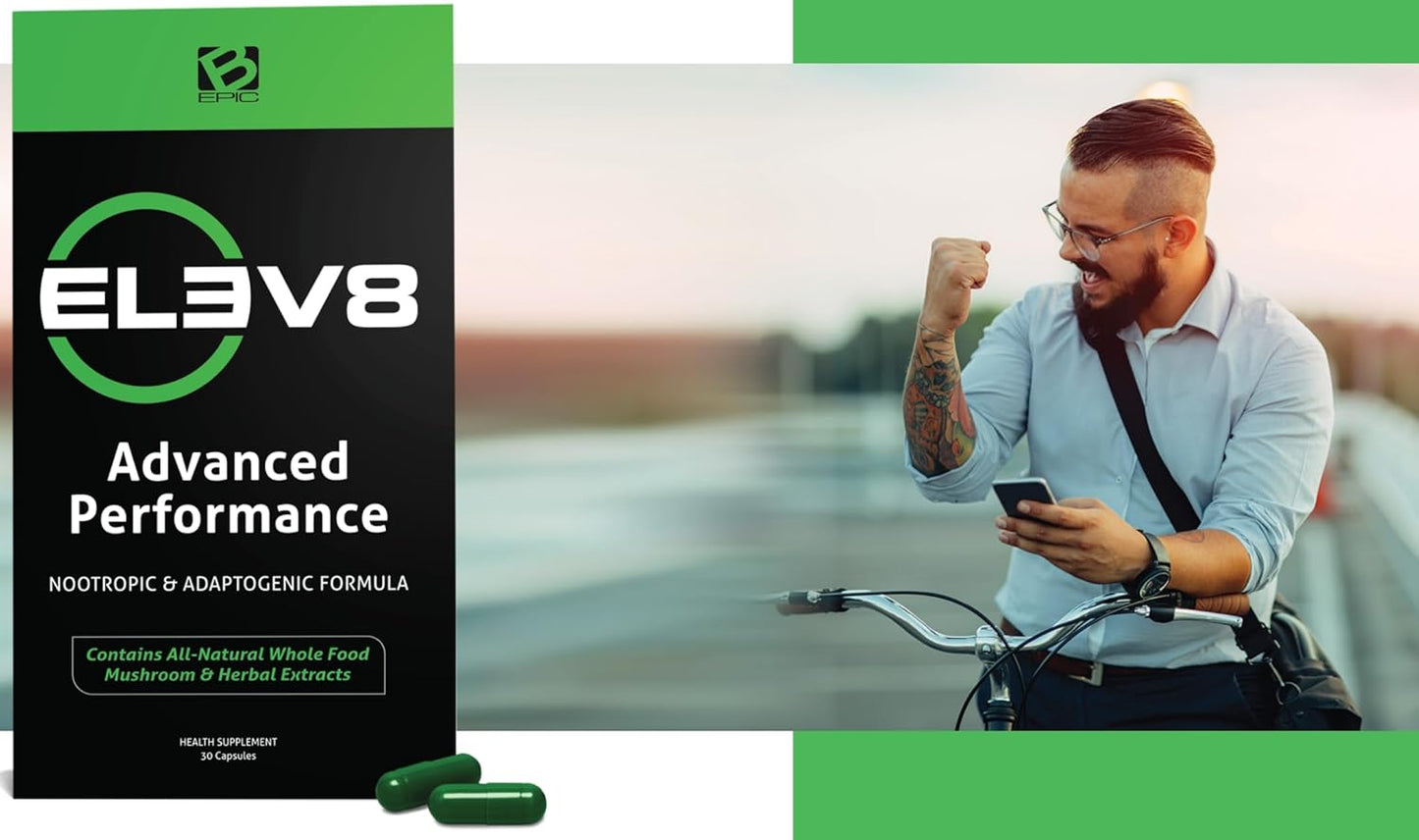 Elevate Performance with BEPIC ELEV8 Supplement - 30-Day Supply (30 Capsules) | Discover Ancient Medicinal Secrets for Health & Functionality