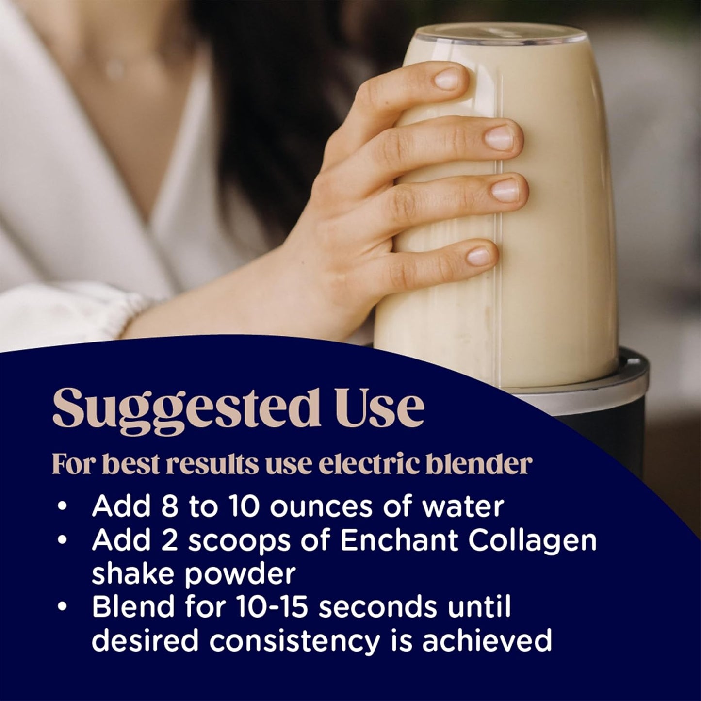 Enchant Collagen Peptides Shake Powder, Caramel Macchiato Flavor - 20g Grass Fed Collagen Peptides for Hair, Skin & Joint Health, 0.80 lb