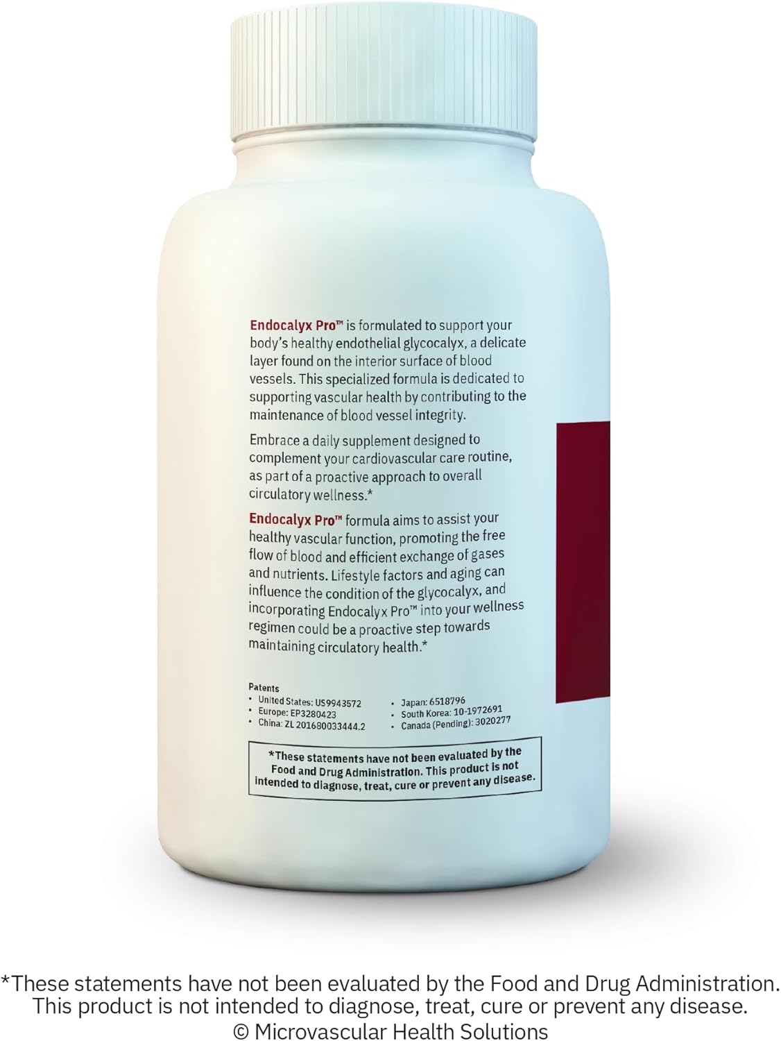 Endocalyx Pro - Vascular Support Supplement for Heart Health - 120 Capsules, Nourishes Glycocalyx & Nitric Oxide Functions