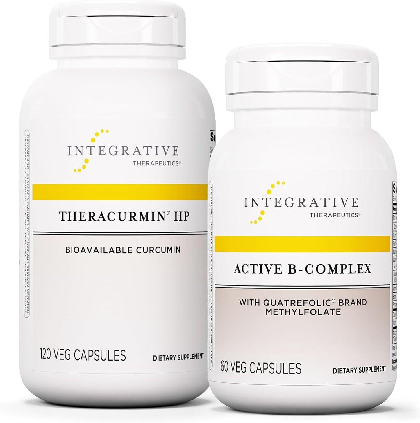 Energize & Recover Bundle: Active B-Complex and Theracurmin HP Combo - 60 + 120 Capsules