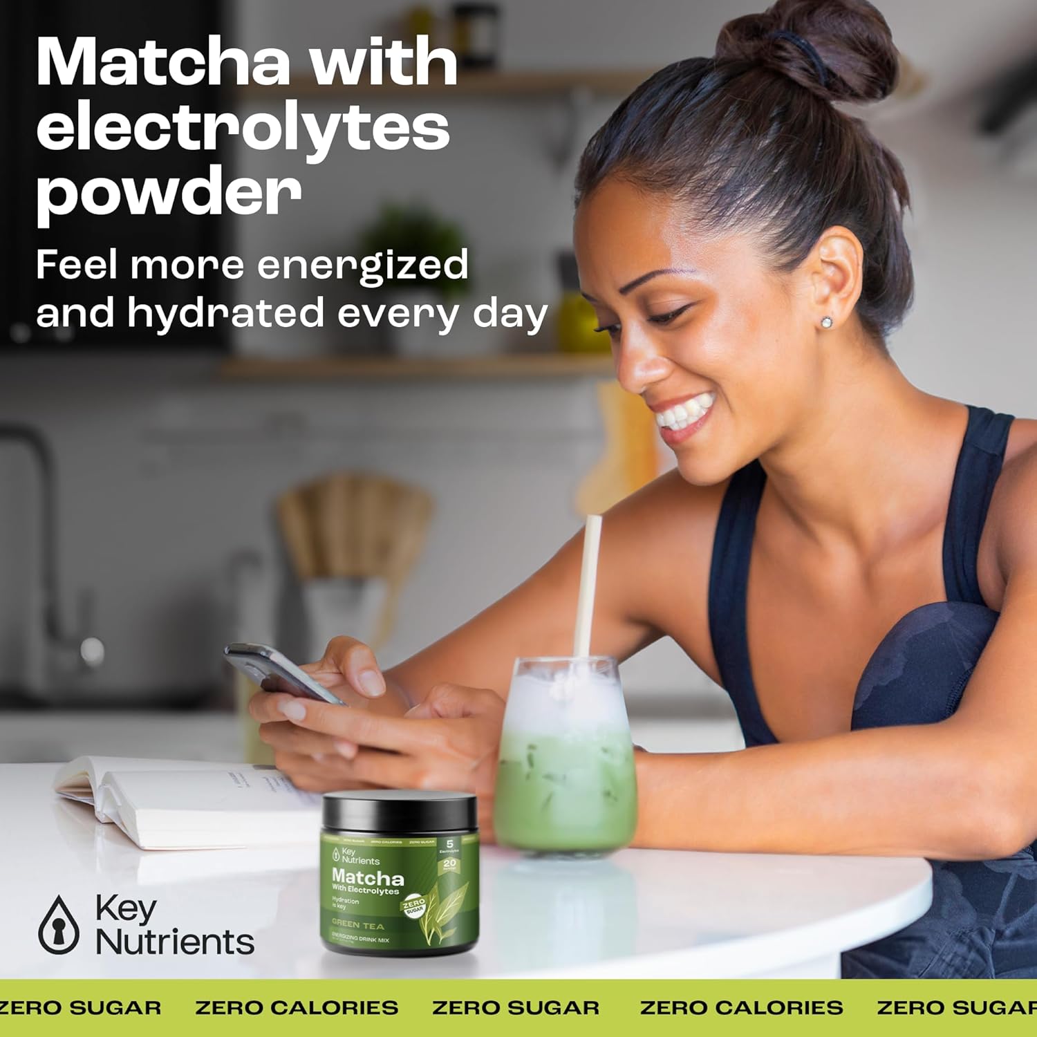 Energizing Matcha Powder & Creatine Bundle - Unsweetened Green Tea & Micronized Creatine for Energy, Focus & Performance (80 Servings)