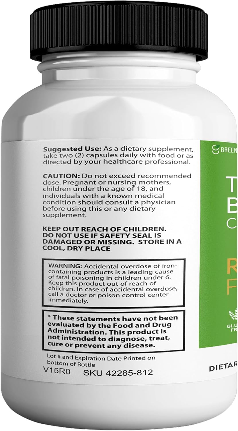 Enhance Memory & Focus with GREENVIFY Brain Support Supplement - 120 Natural Capsules