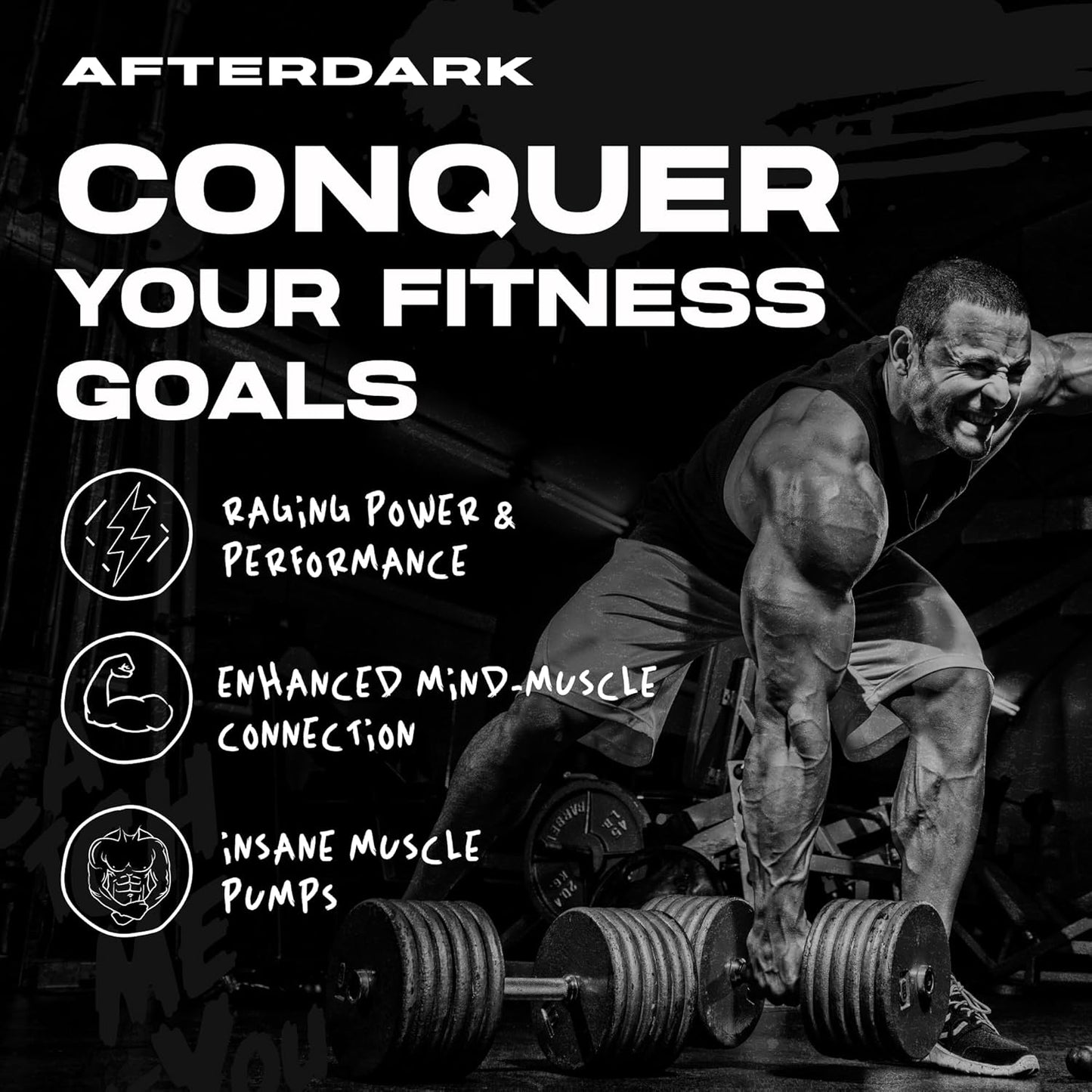 Enhanced Mind-Muscle Connection Pre-Workout Powder with Nootropic Blend, Vegan, Gluten-Free, Soy-Free, 400mg Caffeine, No Crash - Watermelon Flavor