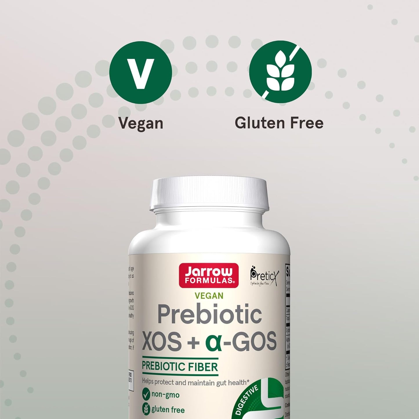 Enrich Gut Microbiome with Jarrow Formulas Prebiotic XOS + GOS Fiber Complex Chewable Tablets - 90 Count