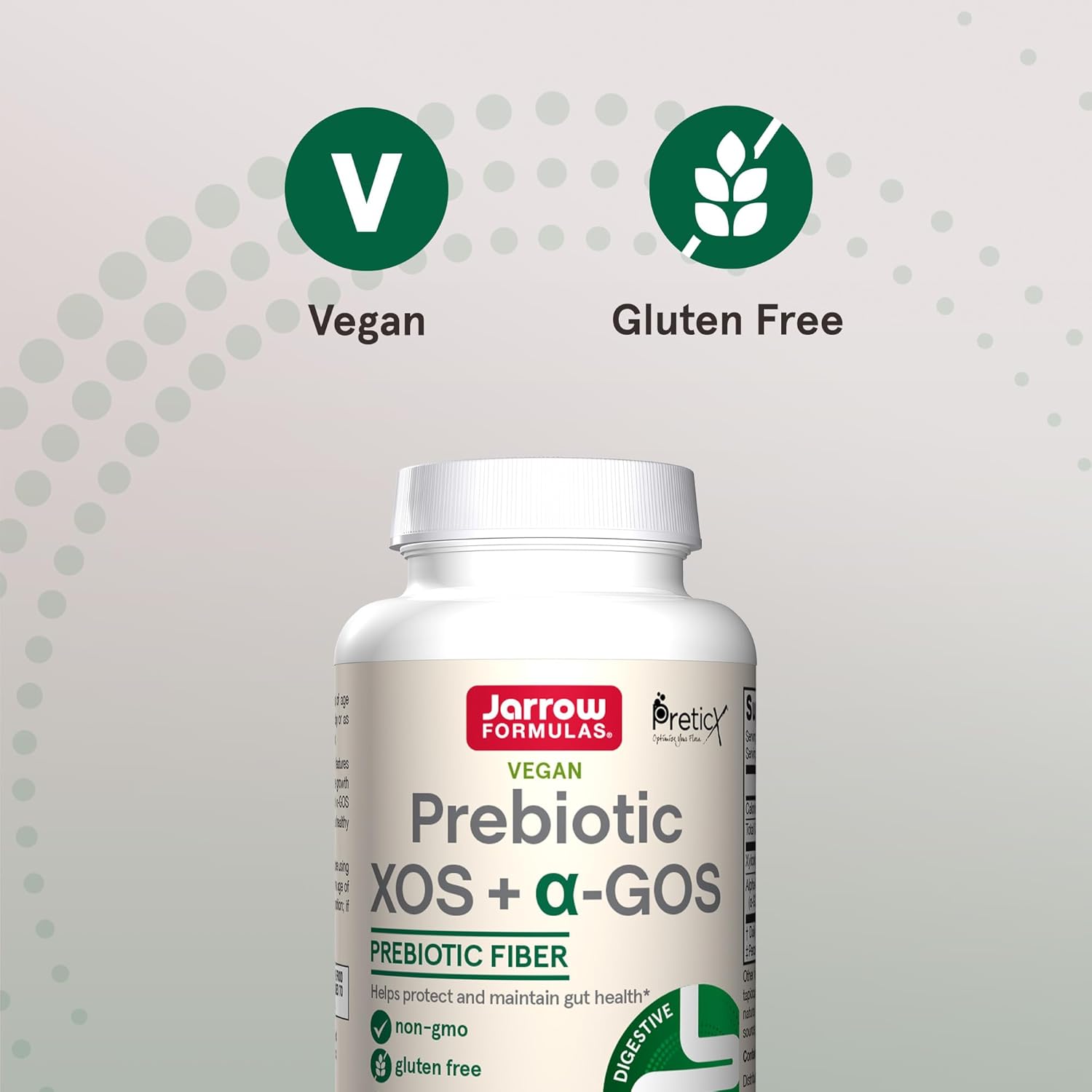 Enrich Gut Microbiome with Jarrow Formulas Prebiotic XOS + GOS Fiber Complex Chewable Tablets - 90 Count