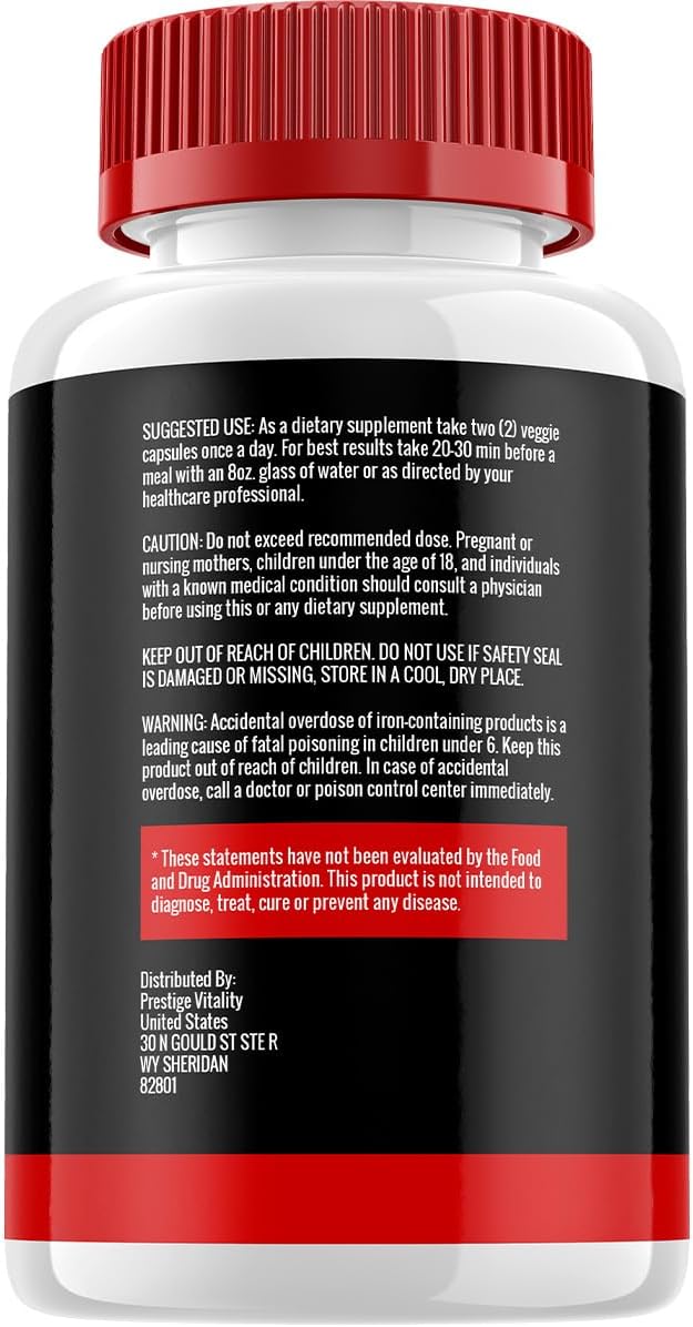Erox Plus Men's Vitamin Complex Capsules - Official Formula Dietary Supplement - All Natural Support Formula - 60 Capsules