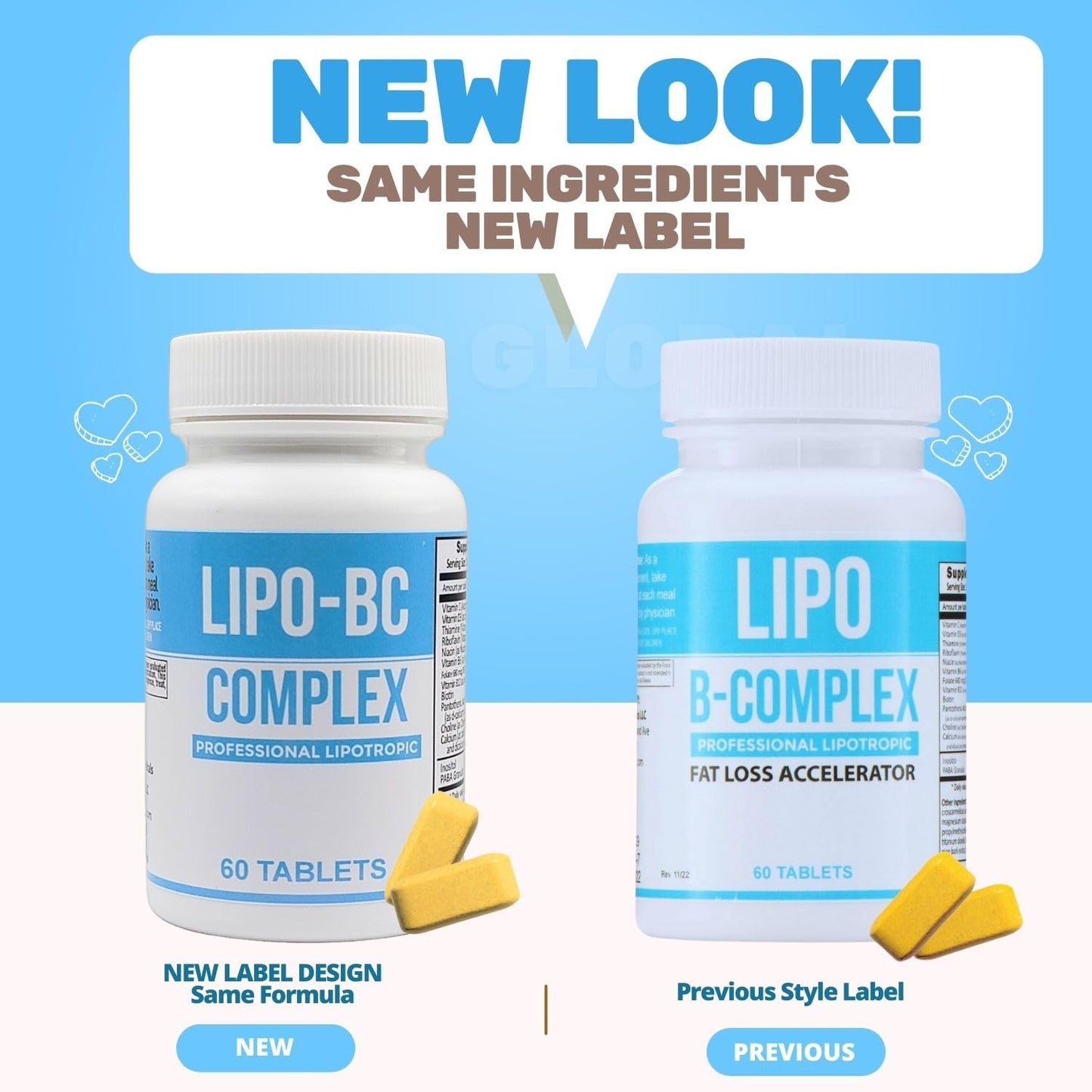 ES Global Lipo B-Complex BC Tablets (60 Count) by Legere Pharmaceuticals - ES Global Brand