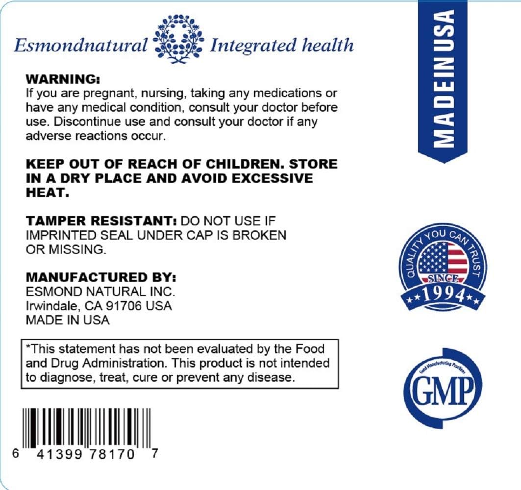 Esmond Natural Alfalfa with Celery & Black Cherry - 1500mg, 90 Tablets - Nourishing Overall Health - GMP Certified - Made in USA