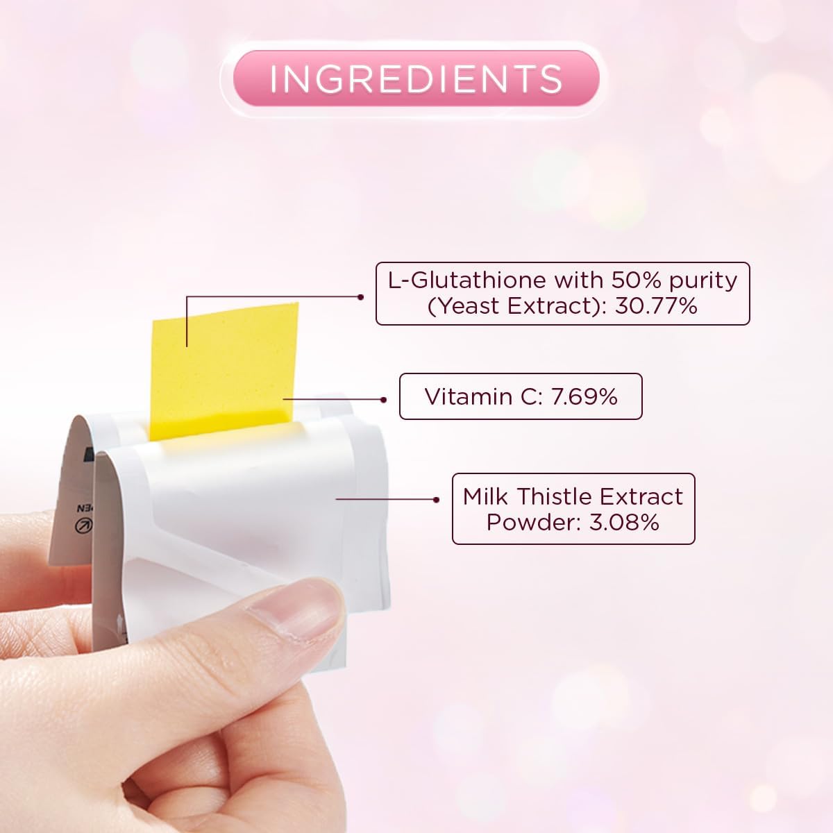 ESTHER FORMULA Glutathione Oral Film 3X 320mg (30pcs), Korean Skin Whitening Supplement with Enhanced Absorption