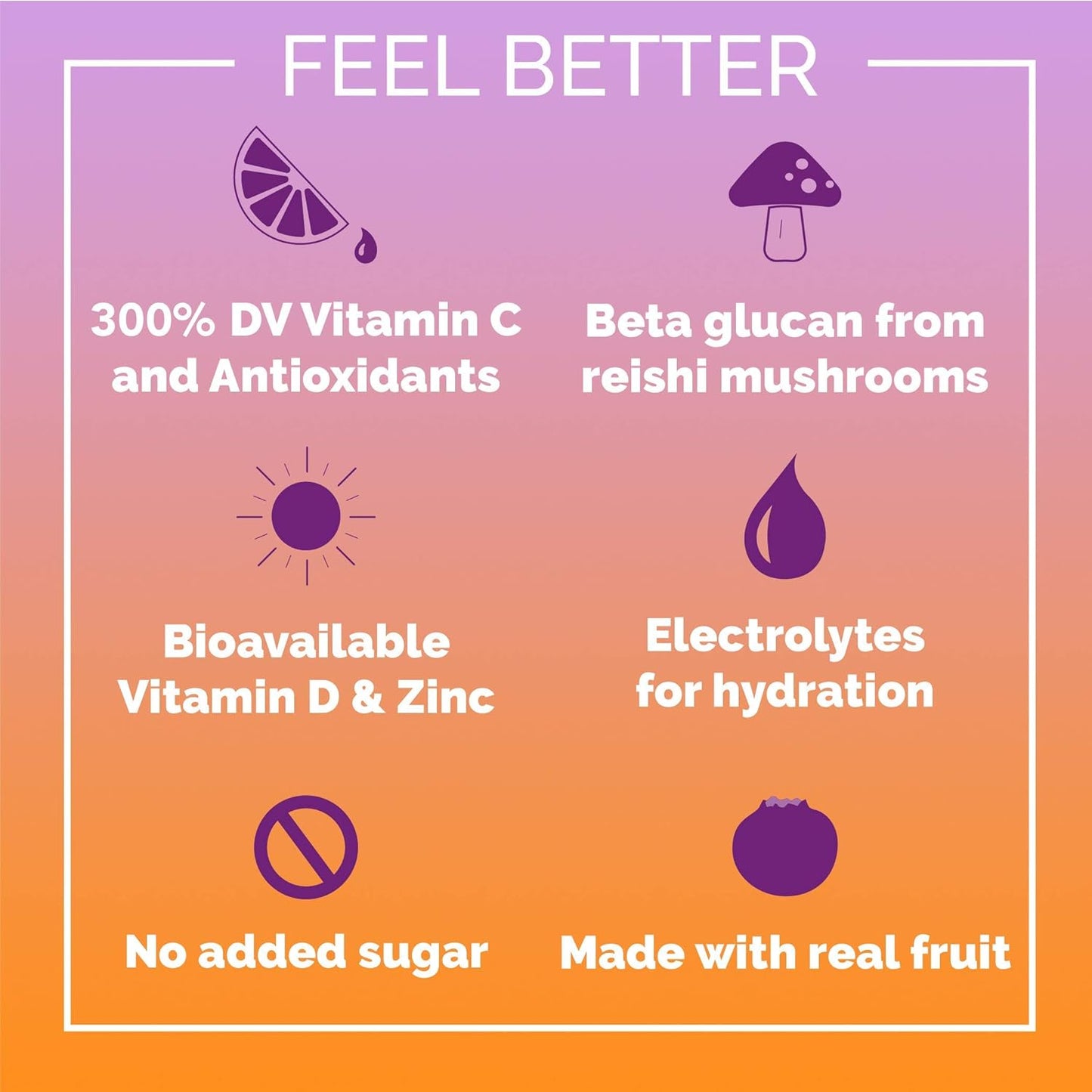 Ethan's Organic Elderberry Drink Mix Powder Packets for Immunity Support and Hydration, Vitamin C, D, Zinc, Real Fruit, No Sugar (6 Pack)