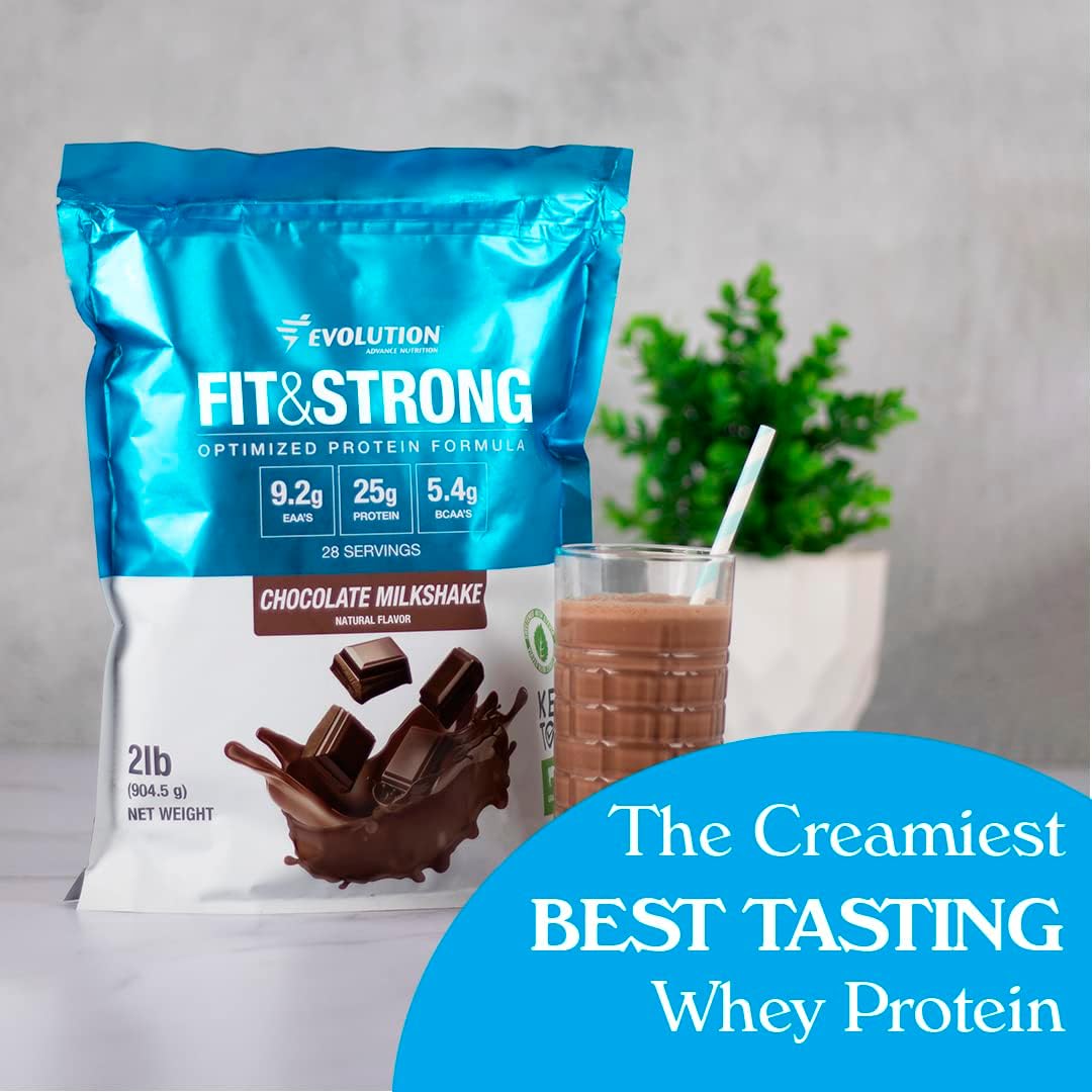 Evolution Advance Nutrition Grass Fed 100% Whey Protein with Resistance Band - Chocolate Flavor for Optimal Muscle Recovery