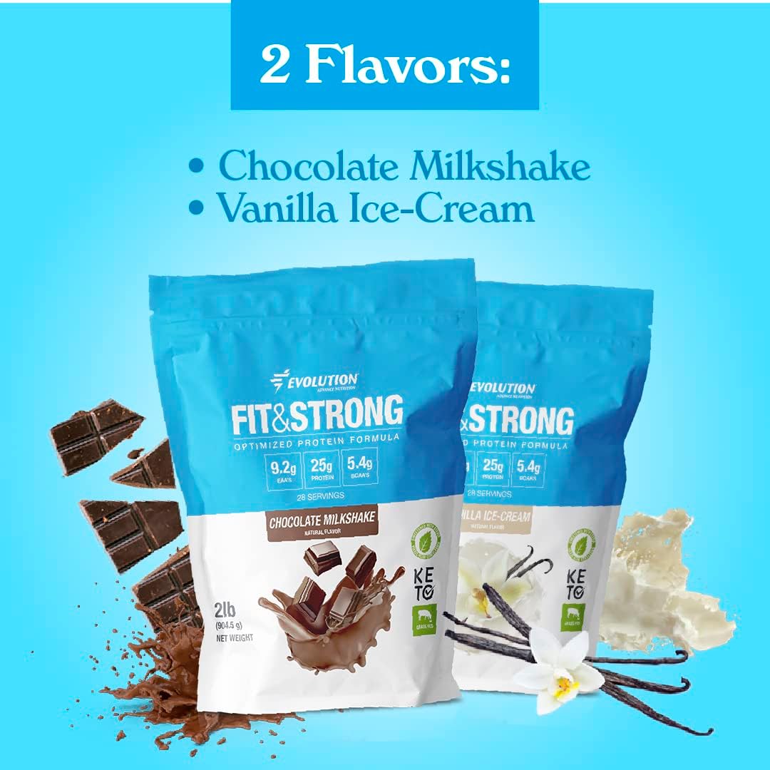 Evolution Advance Nutrition Grass Fed 100% Whey Protein with Resistance Band - Chocolate Flavor for Optimal Muscle Recovery