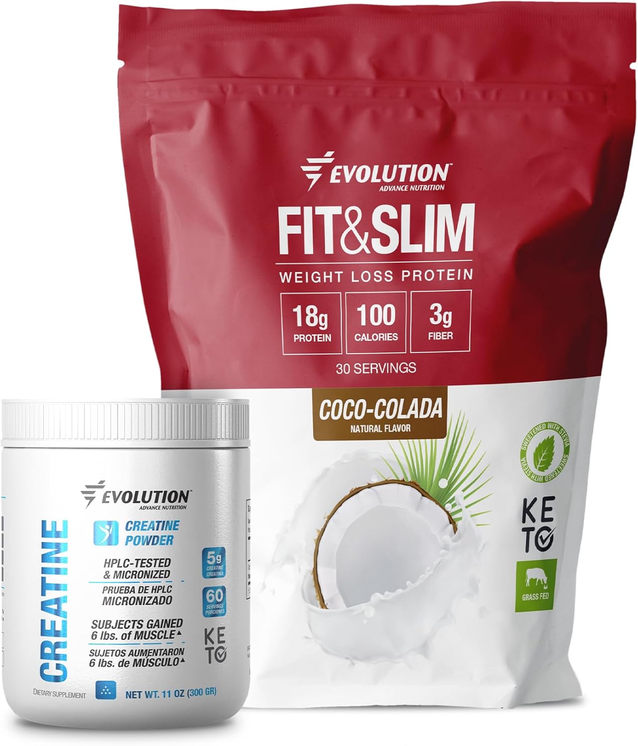 Evolution Advance Sport Nutrition Fit & Slim Blend with Creatine Monohydrate Powder