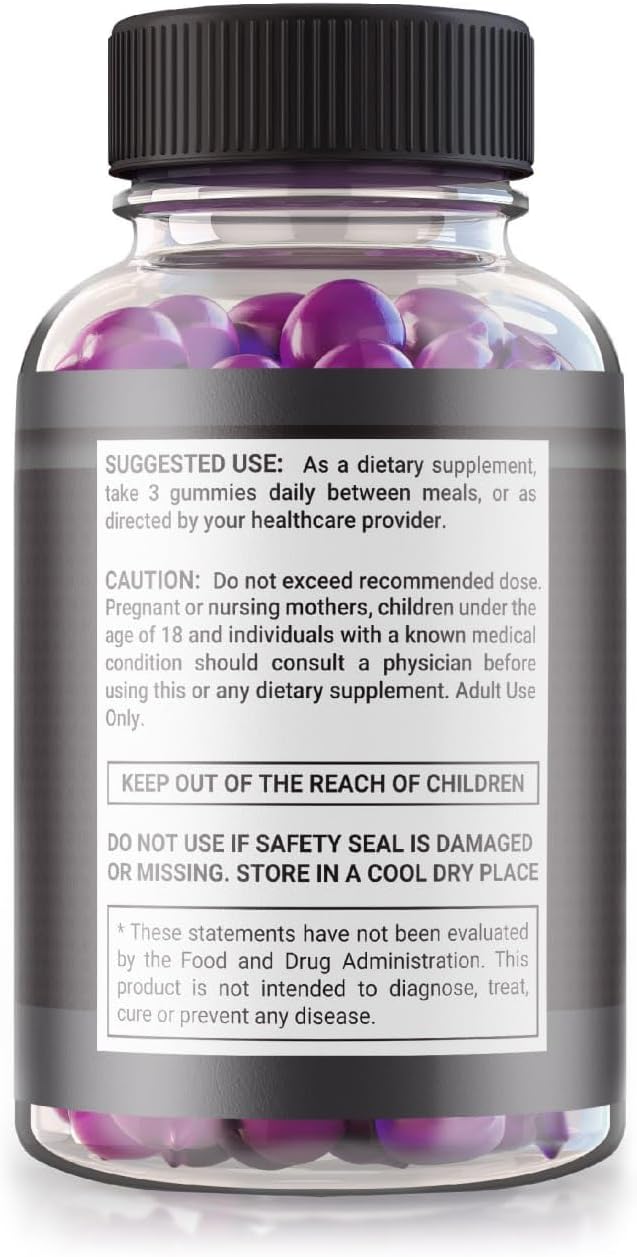 Extreme Beast Black Gummies (2 Pack) for Men - Daily Peak Performance Formula, Premium Supplement with 120 Gummies, ExtremeBeast Reviews