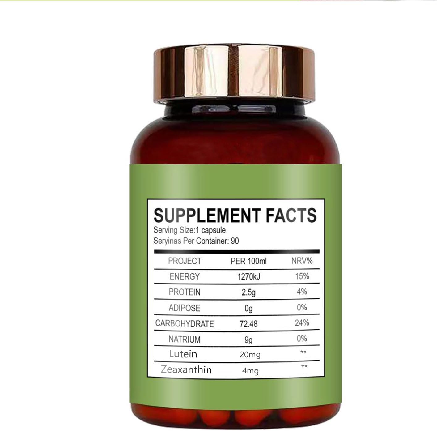 Eye Vitamin & Mineral Supplement with Lutein & Zeaxanthin for Adults - Supports Vision Health & Reduces Eye Strain - Vegan Formula with Vitamins C & E - 90 Capsules (3 Pack)