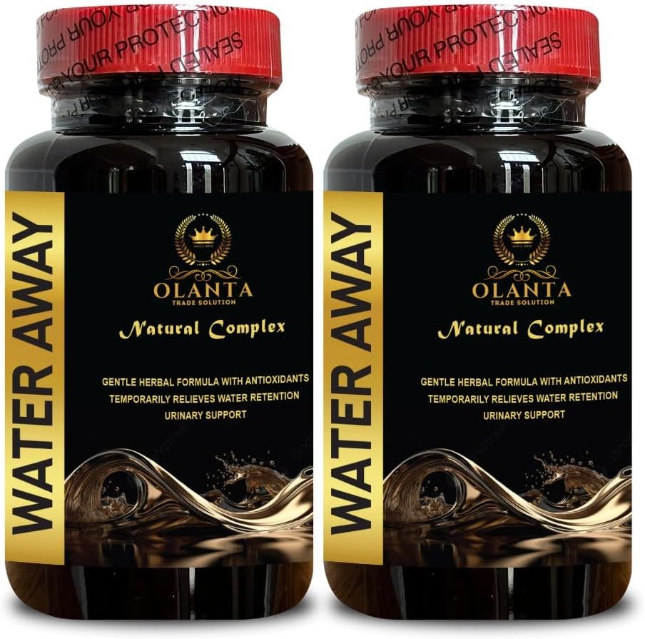 Fast Acting Water Retention Pills for Men and Women - 2 Bottles - Natural Water Loss Pills for Fluid Retention - Effective Water Away Supplement