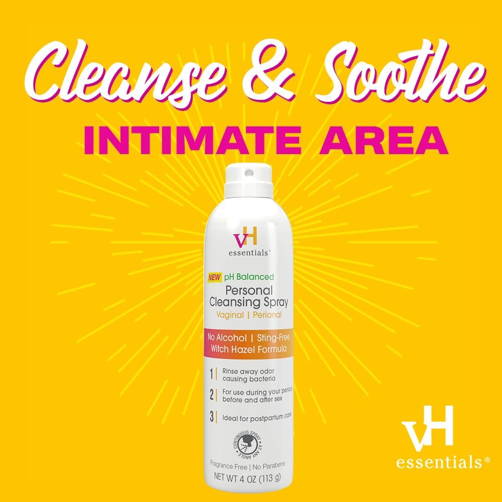 Feminine Health Bundle: vH essentials Probiotics, Prebiotics, Cranberry - 120 Capsules + Cleansing Spray