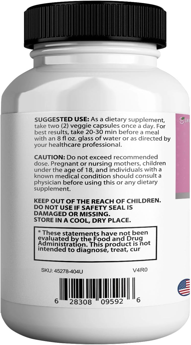 FemiPro MAX Women's Urinary Support Supplement - 60 Capsules, Extra Strength Bladder Control with Cranberry, Hibiscus, Dandelion - Vegan, Gluten Free