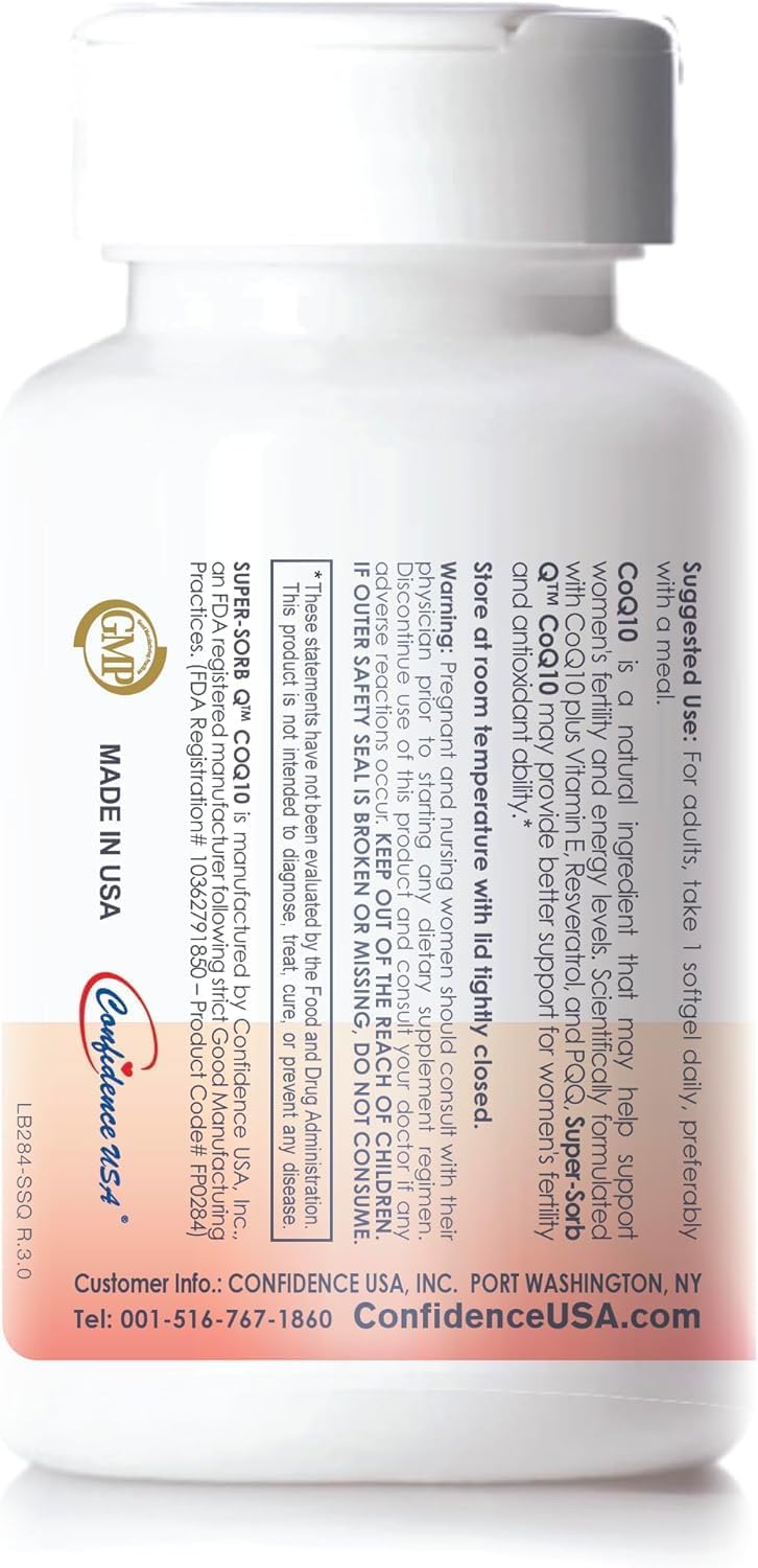 Fertility Support Softgels with 200mg CoQ10 and Ubiquinol