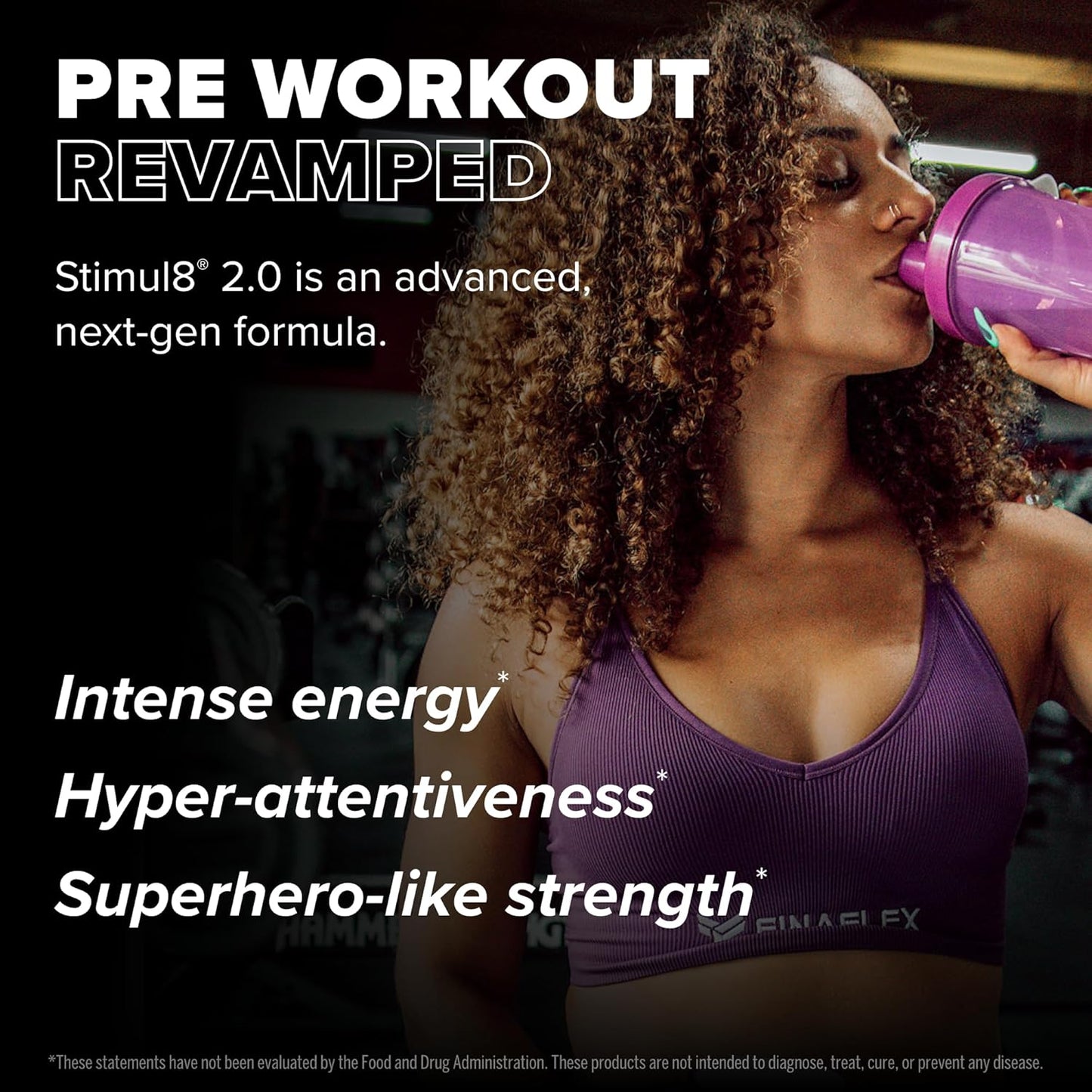 FINAFLEX STIMUL8 2.0 Pre Workout, Granny Apple Flavor - Boosts Energy, Focus, and Strength - Contains Beta-Alanine, Alpha GPC, and Caffeine - 30 Servings