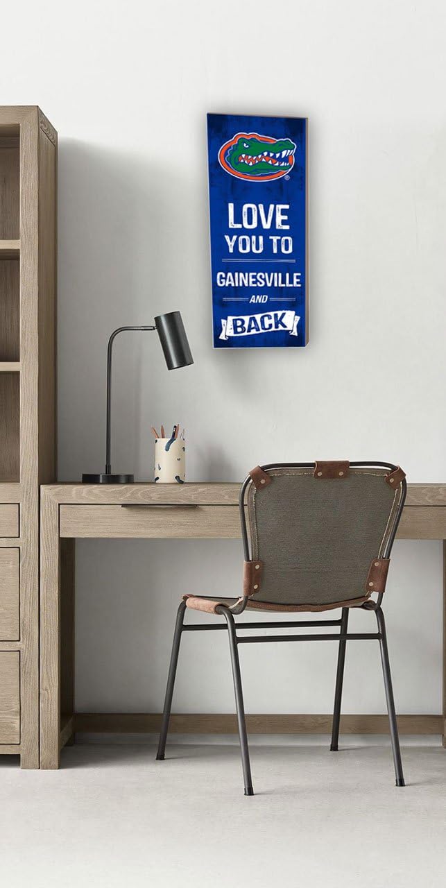 Florida Gators Love You To College Logo Plaque - KH Sports Fan 7" x 18" - Officially Licensed NCAA Wall Decor