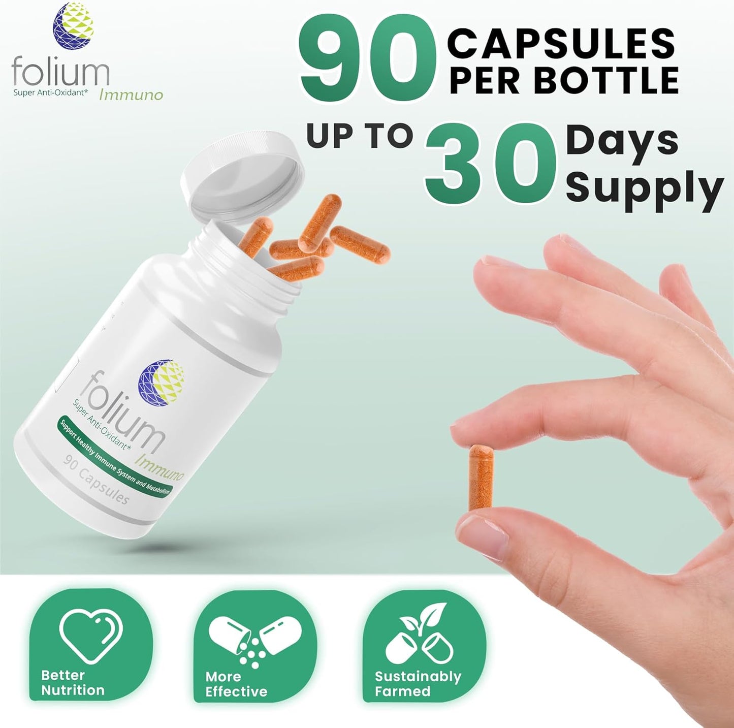 Folium Immuno Inflammatory Supplement with Pine Parts & Natural Extracts for Immune Support & Inflammation Management