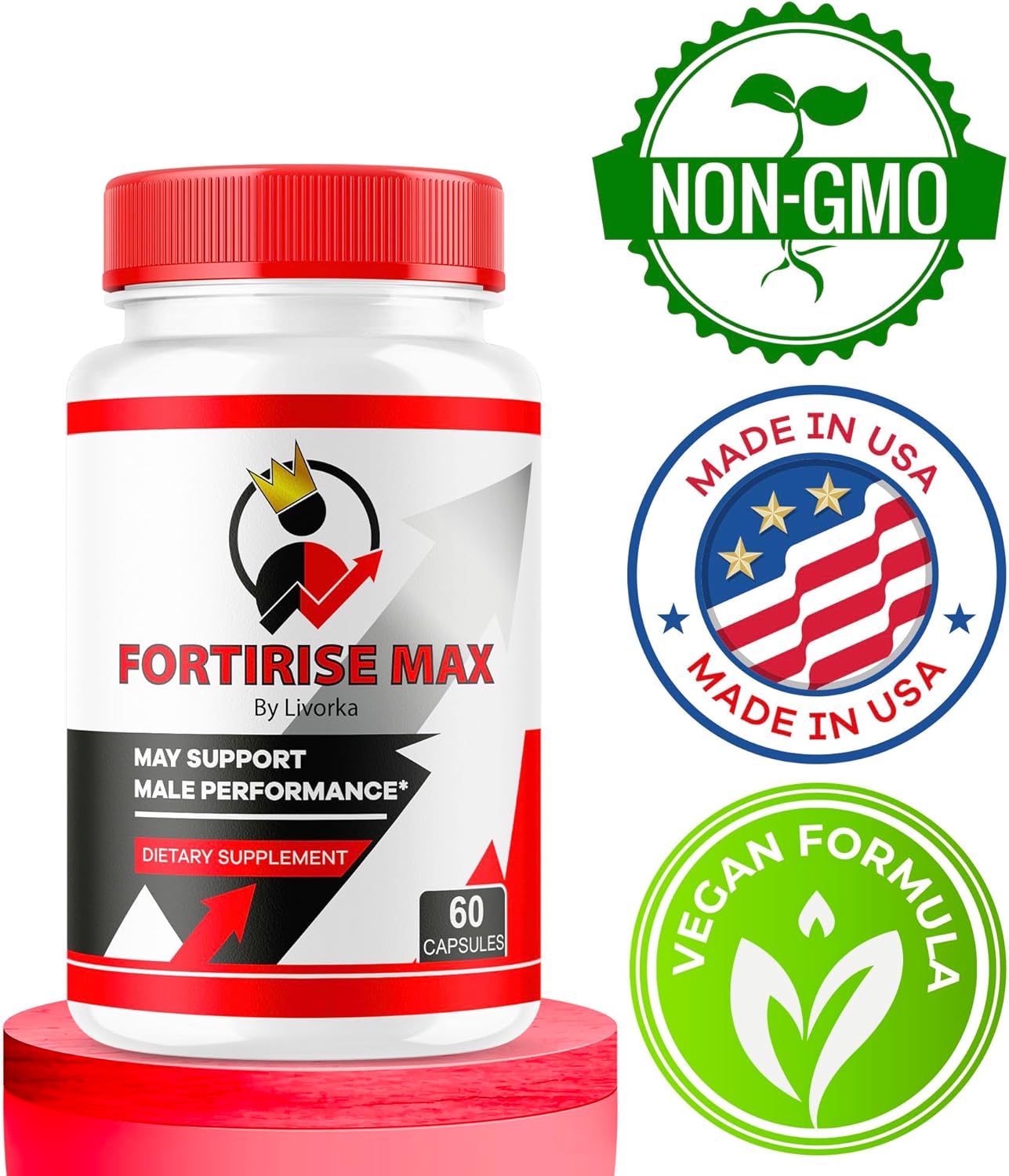 Fortirise Max Men's Supplement 300 Capsules (5 Pack) for 5 Months