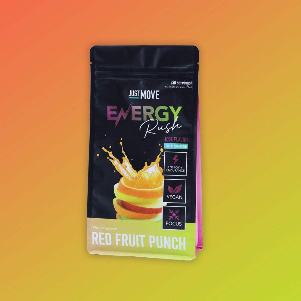 Fruit Punch Energy Rush Pre Workout Drink for Increased Performance