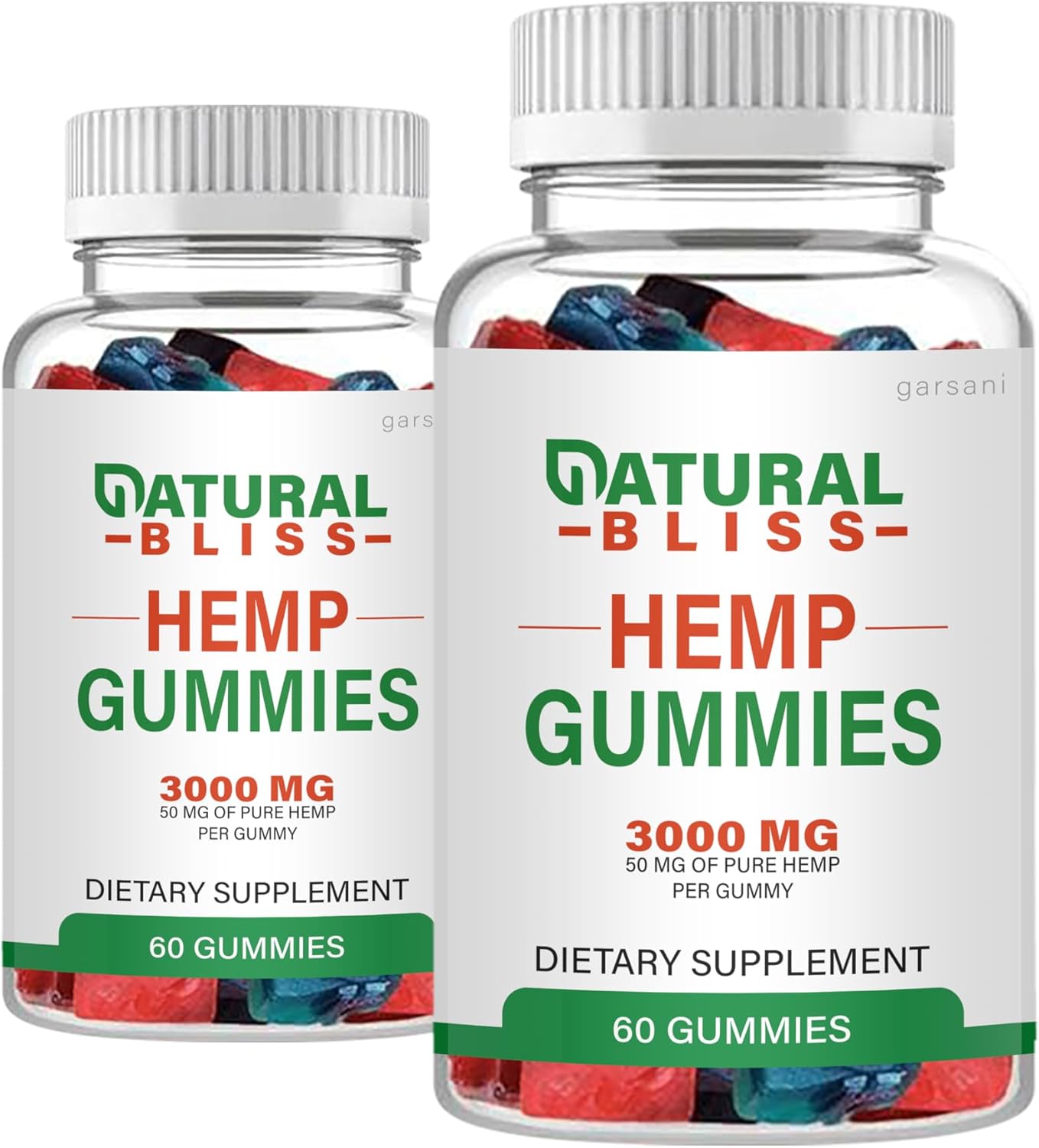 Garsani Natural Bliss metabolism booster Gummies - 2 Pack with 120 Gummies for Natural Bliss