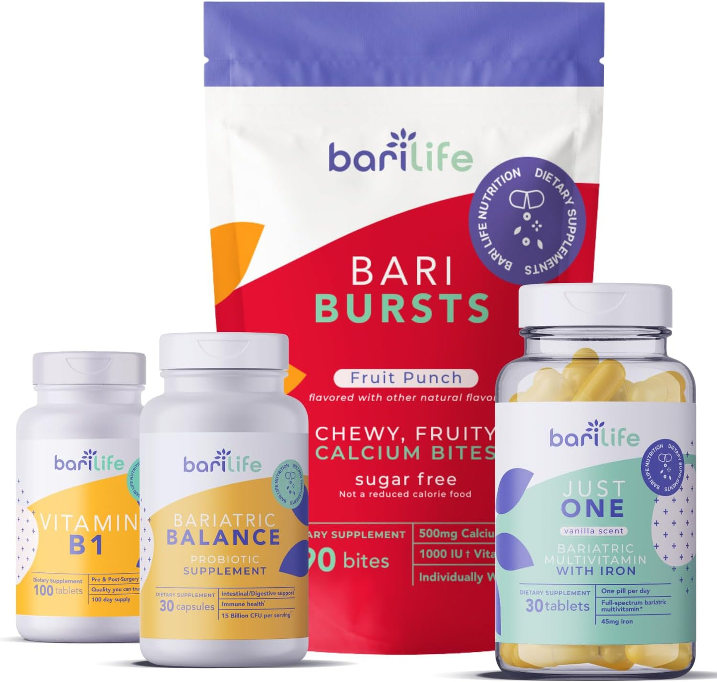 Gastric Sleeve & Bypass Vitamin Supplement Starter Kit - Fruit Punch Flavor