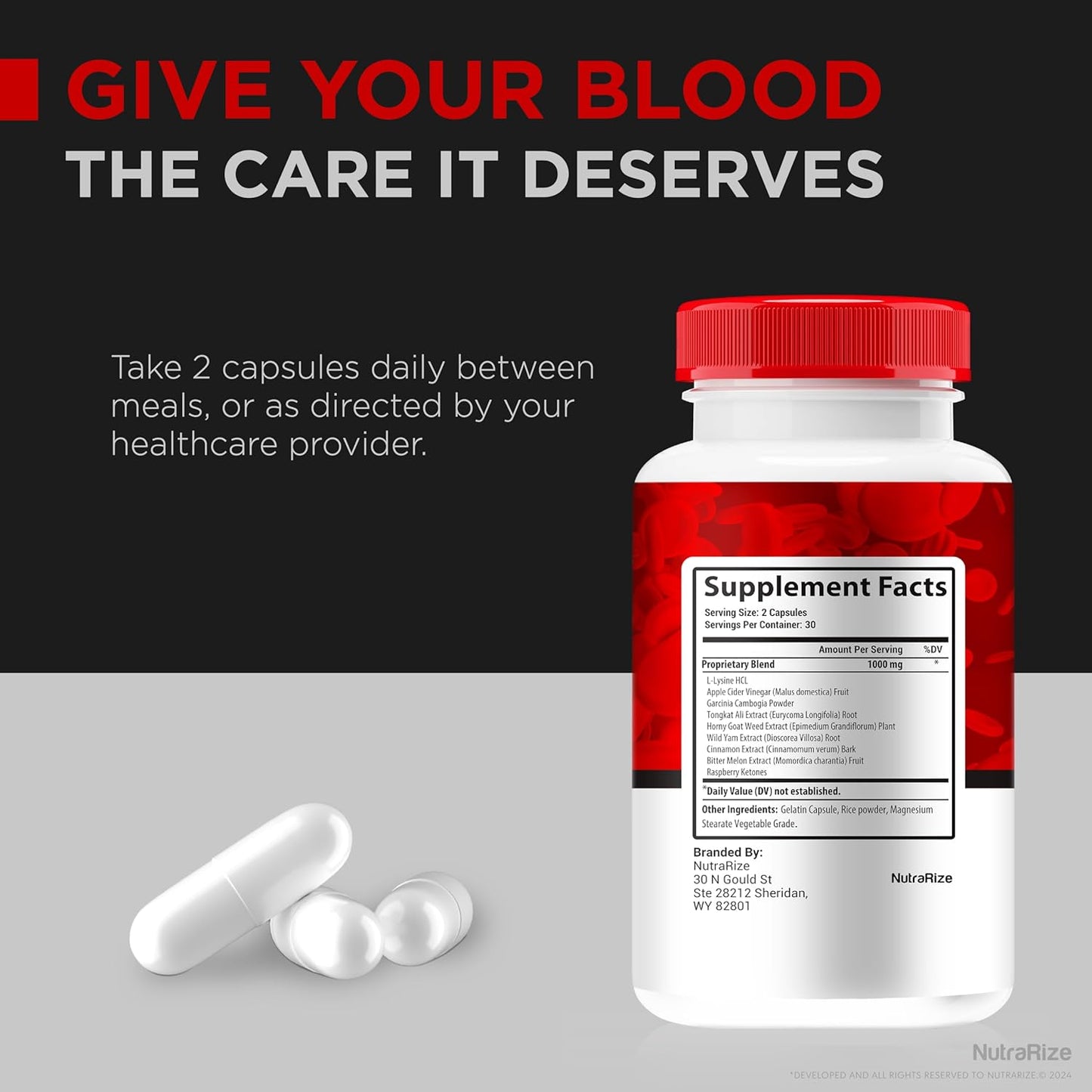 Genesis Blood Clean Capsules (2 Pack) - Official Formula for Detox & Cleanse, Natural Vessel Cleaner - Premium Health Pills (120 Capsules)