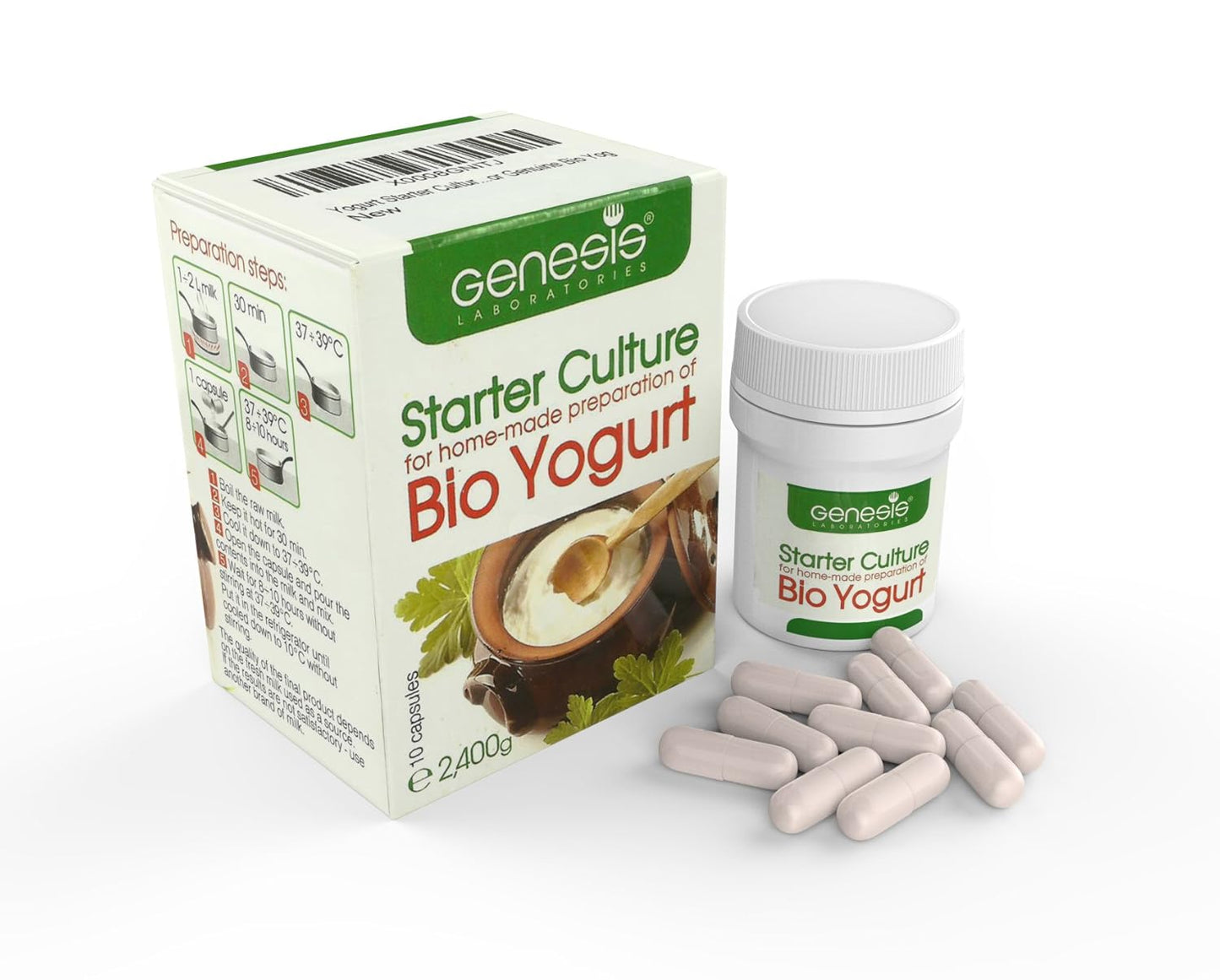 Genesis LABORATORIES Bulgarian Bio Yogurt Starter Culture - Create Natural, Homemade Bio Yogurt