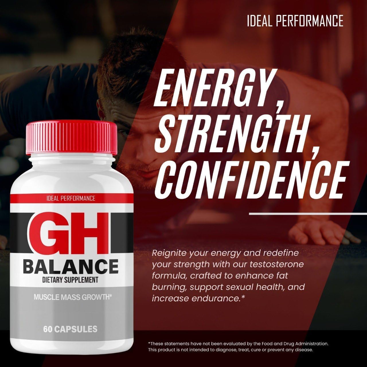 GH Balance Capsules - All Natural Maximum Strength Formula (3 Pack)