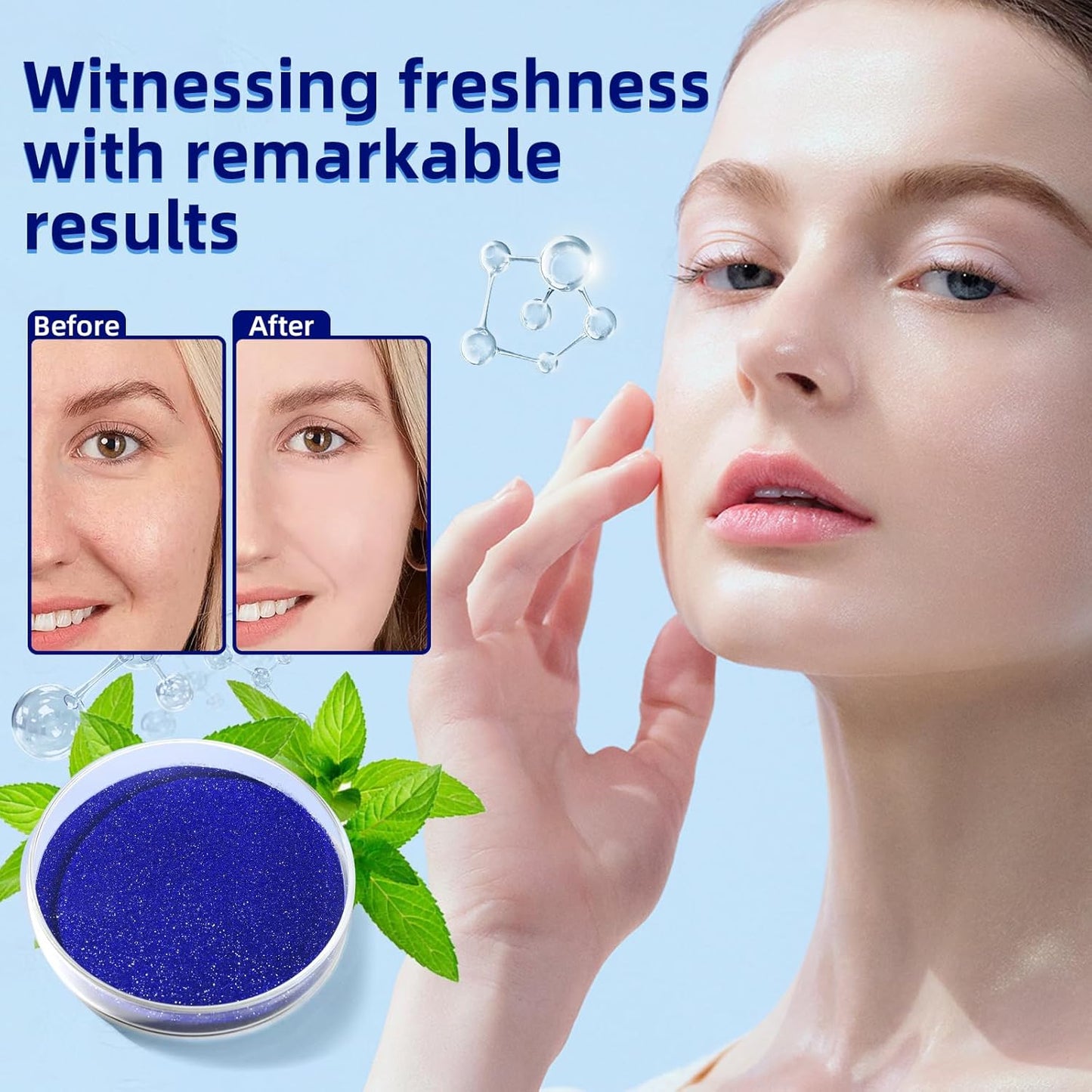GHK-CU Copper Peptide Powder - Promotes Collagen Production, Anti-Aging Skincare - Cosmetic Grade - 1g