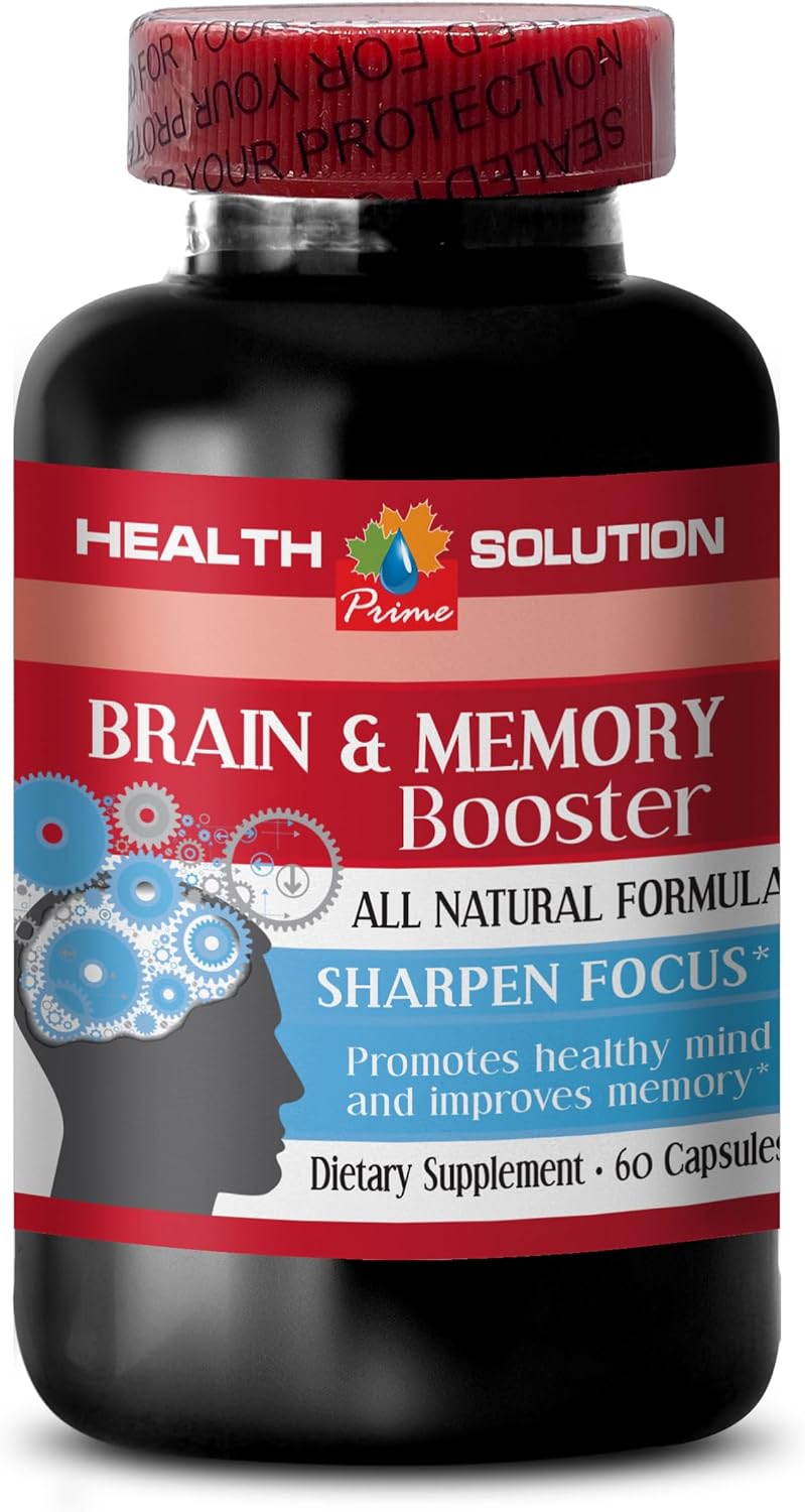 Ginkgo Biloba Extract Brain and Memory Booster Supplement - Improve Focus and Energy - 60 Capsules