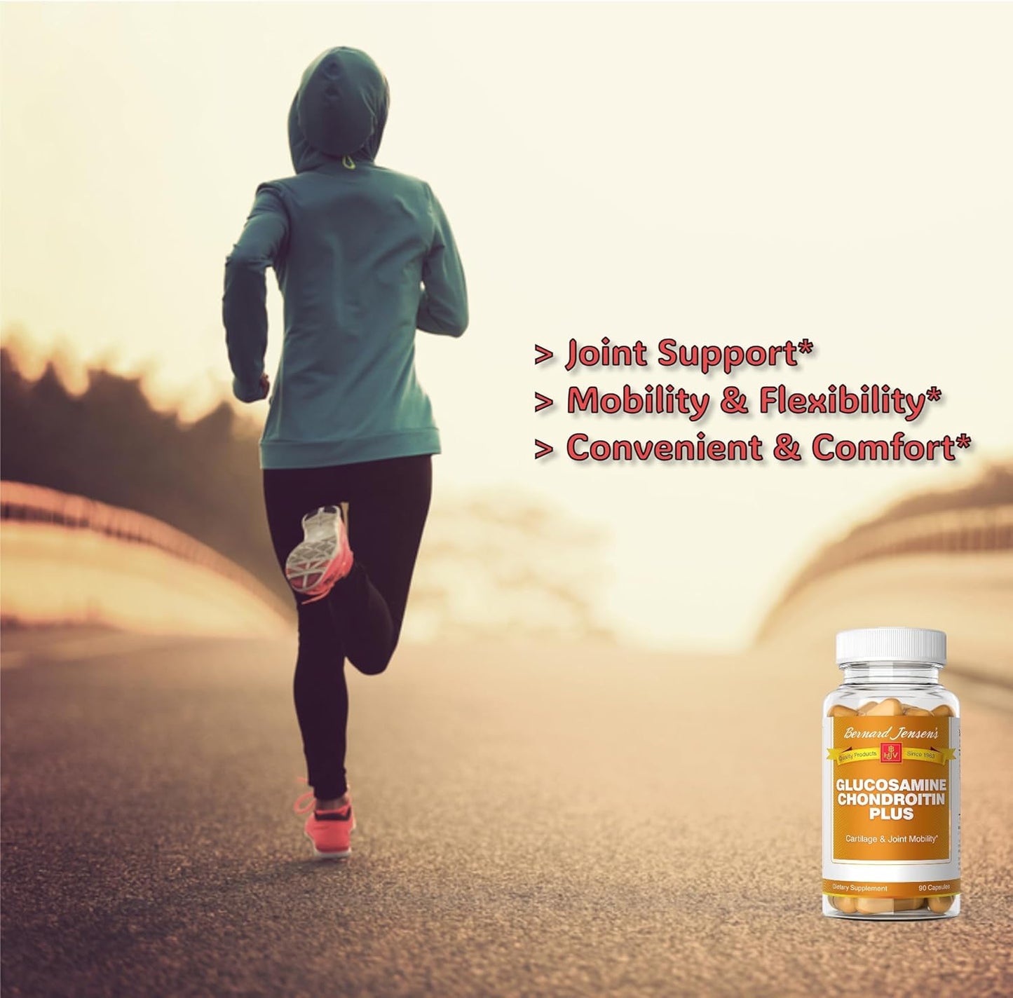 Glucosamine Chondroitin Plus with MSM and Turmeric - 90 Capsules for Joint Support and Mobility