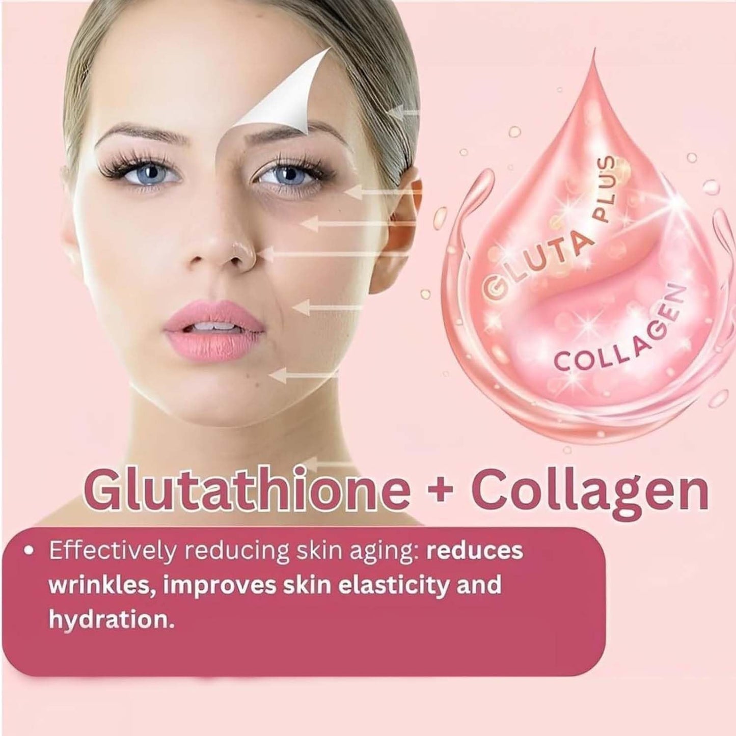 Glutathione Collagen Glow Gummies for Dark Spots - Korean Formula for Women, 60/120 Pcs