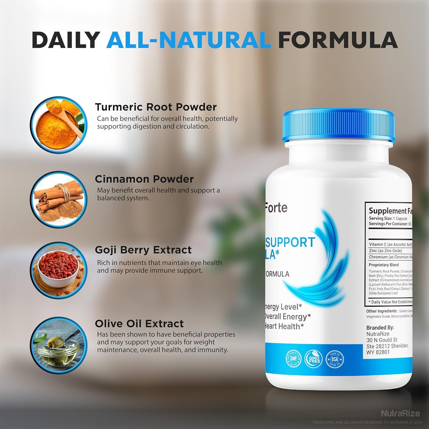 GlycoForte Capsules (5 Pack) - Natural Formula for Blood Circulation Support - Premium 300 Capsules for Overall Health - Official Review