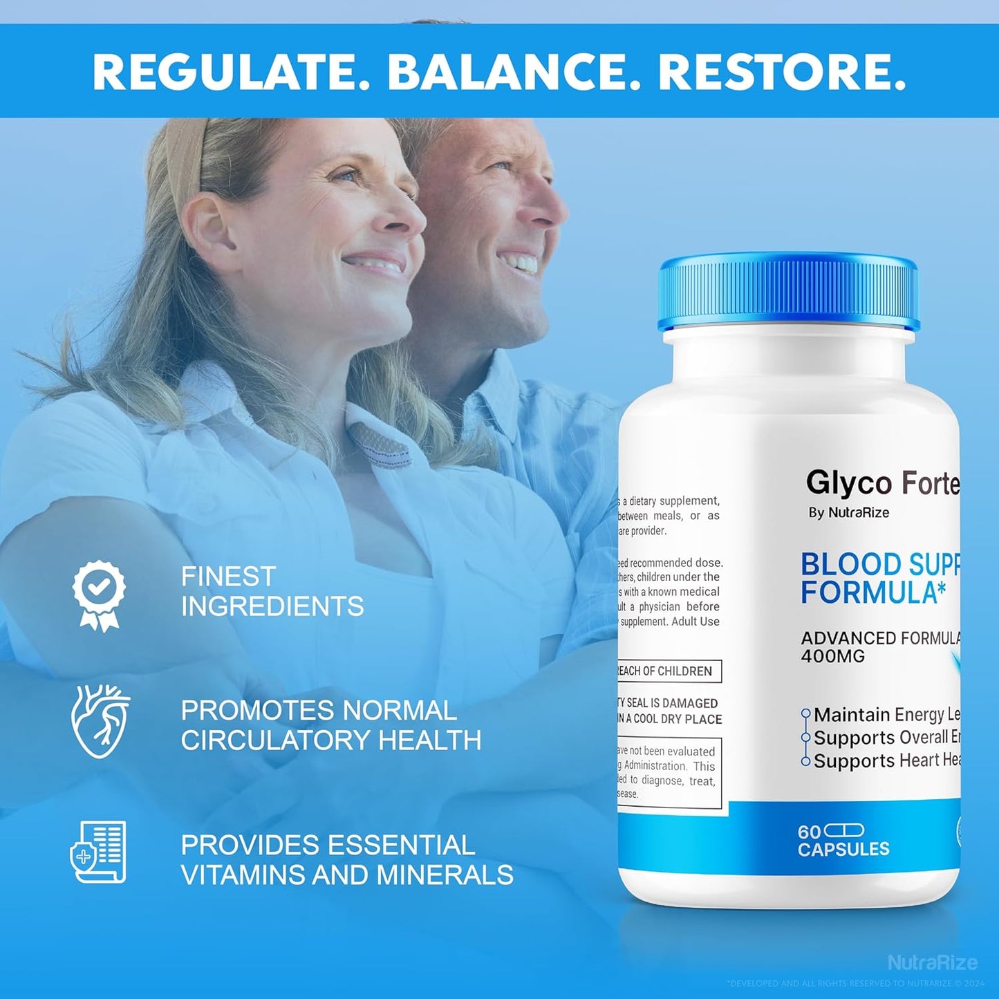 GlycoForte Capsules (5 Pack) - Natural Formula for Blood Circulation Support - Premium 300 Capsules for Overall Health - Official Review