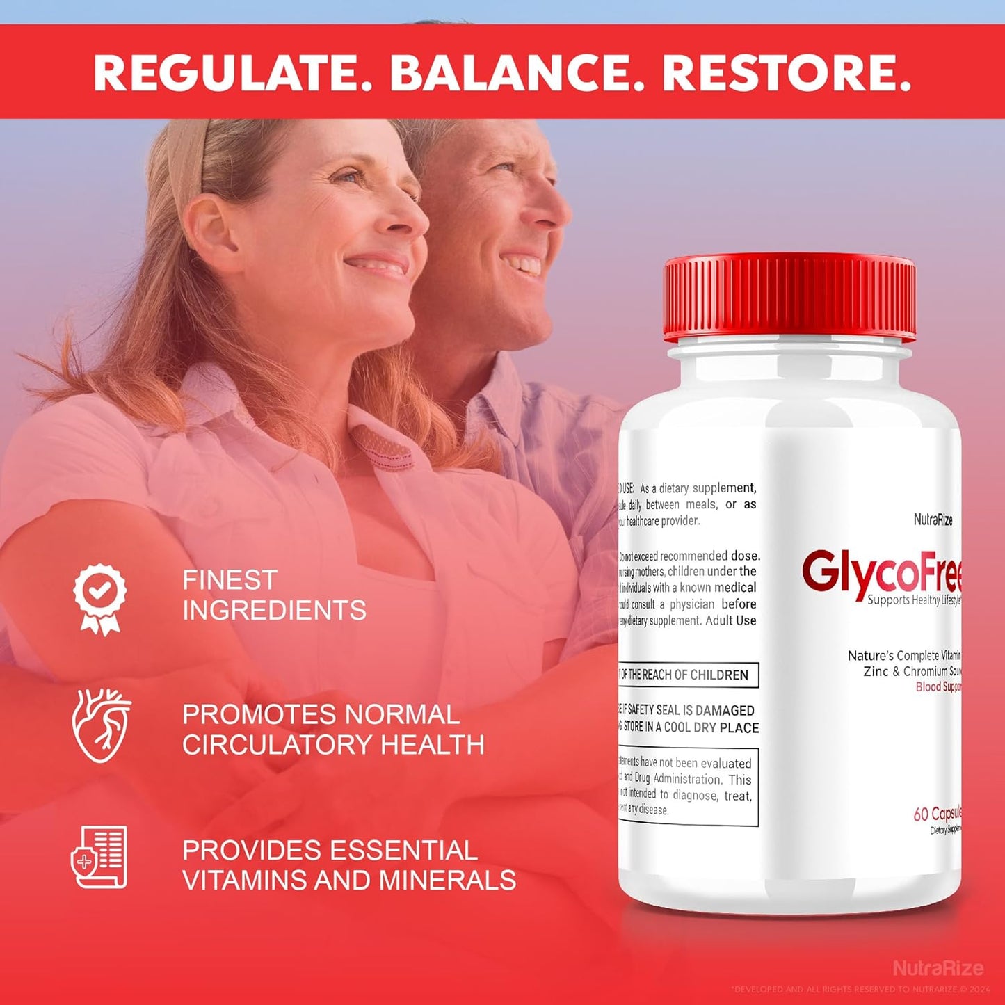 GlycoFree Capsules: Advanced Blood Support Supplement for Healthy Levels, All Natural Formula, Maximum Strength Wellness - 60 Capsules